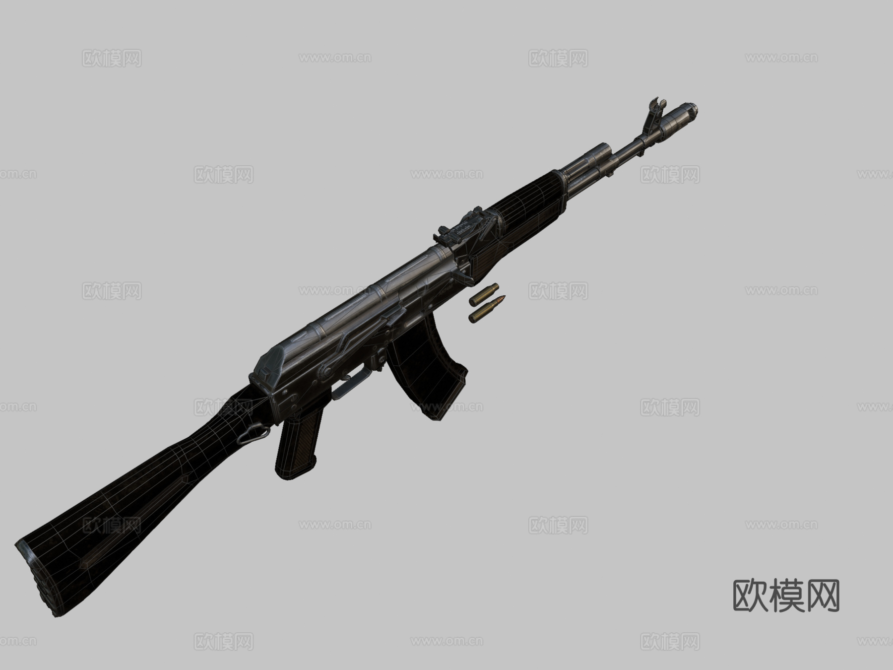 AK74m3d模型