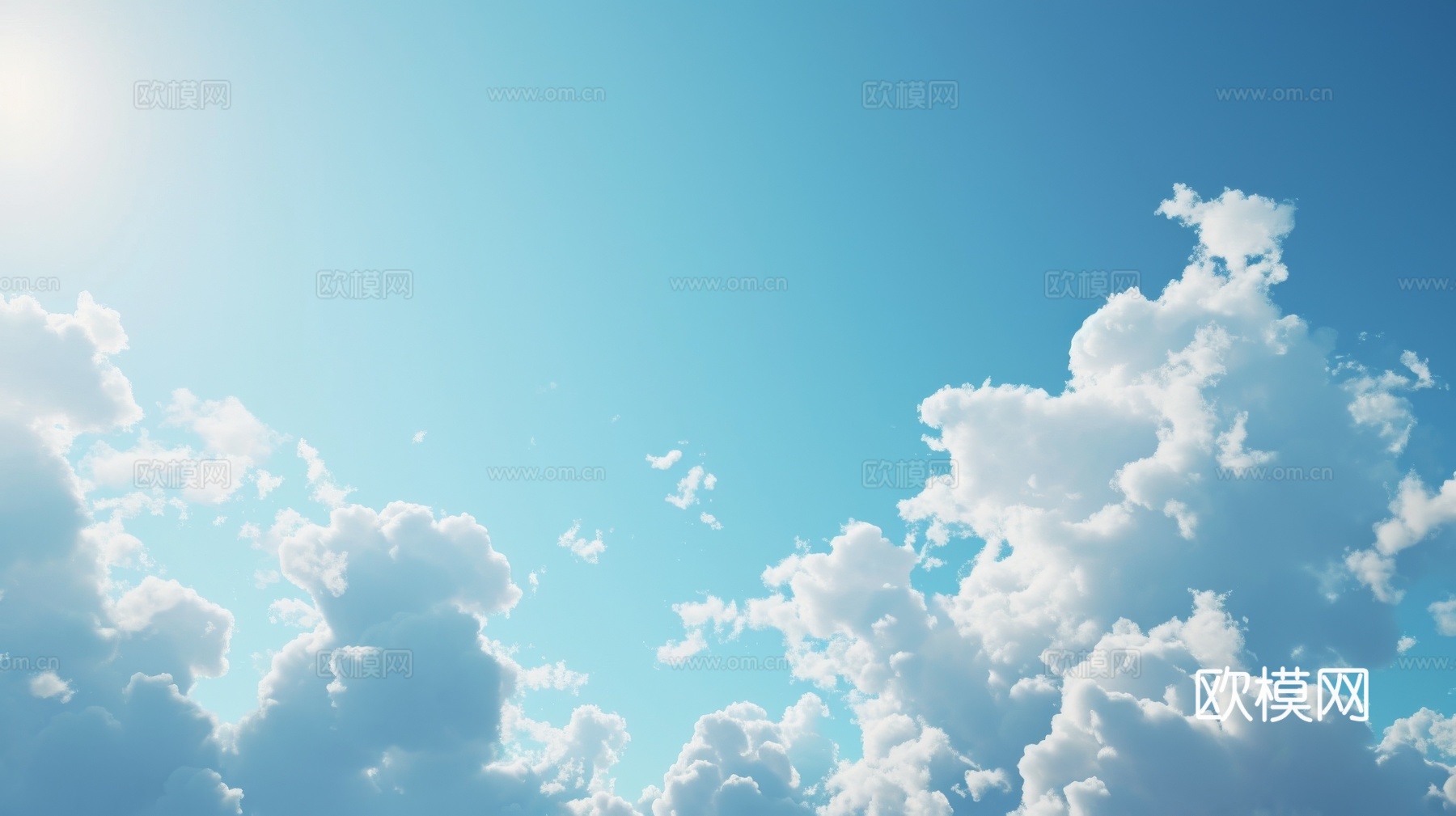 外景天空蓝天白云