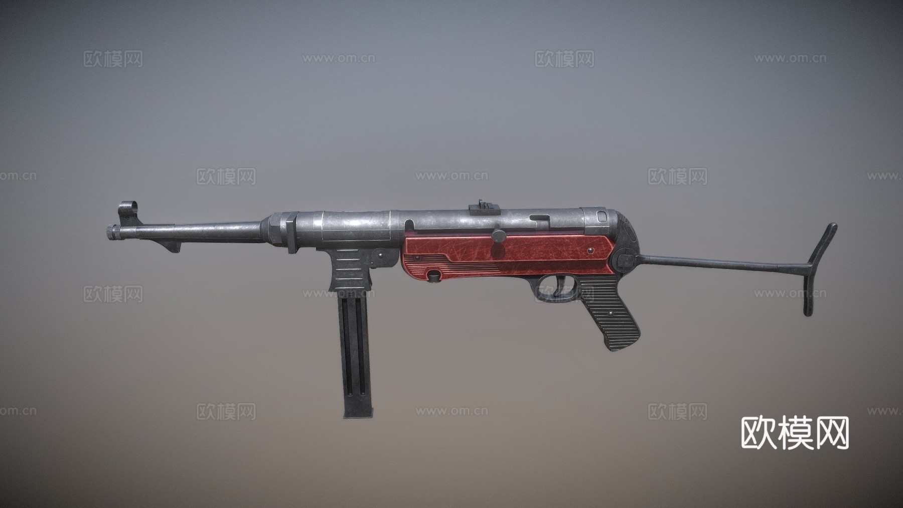 MP 40枪3d模型