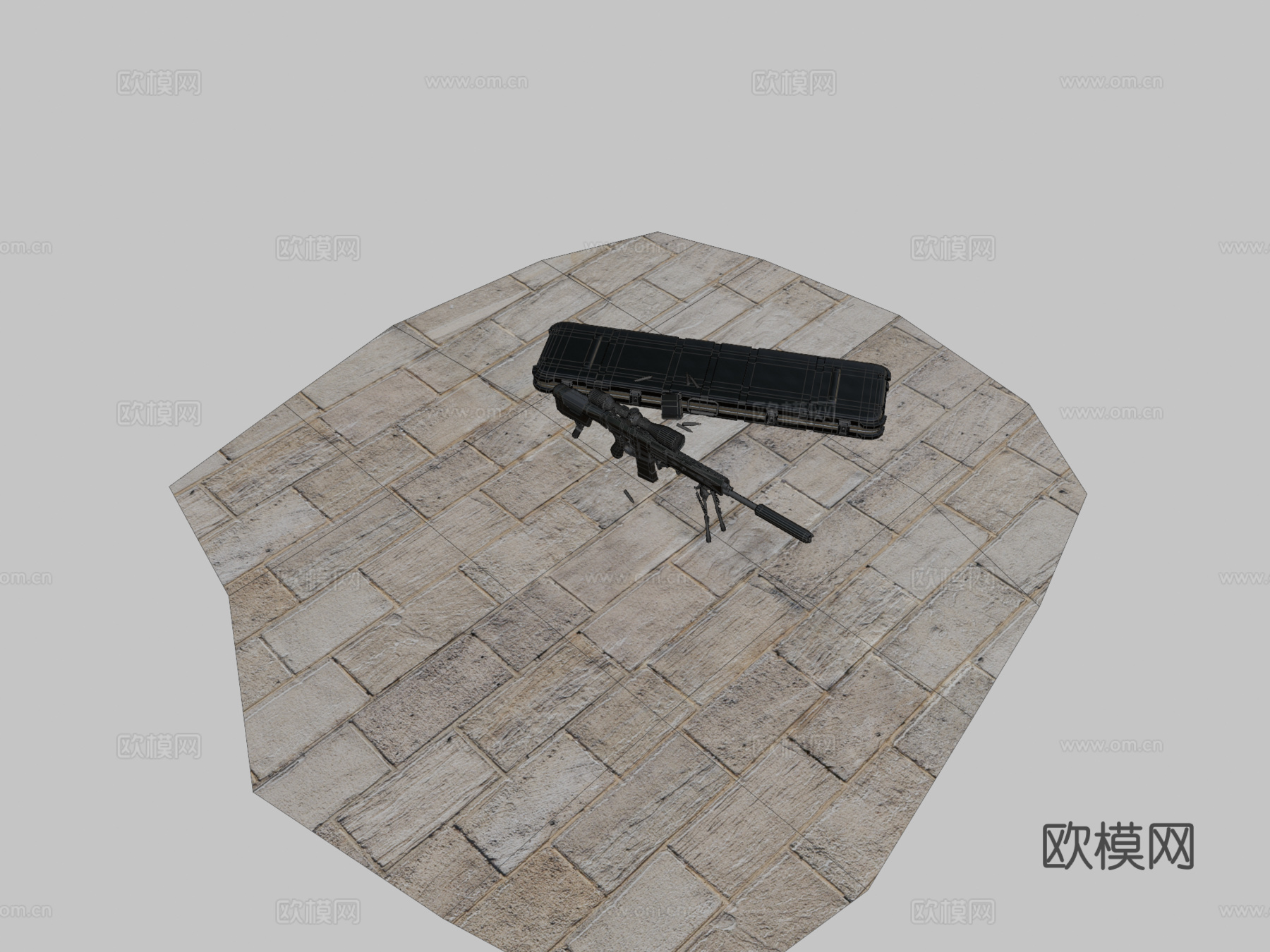 寂静玫瑰步枪3d模型