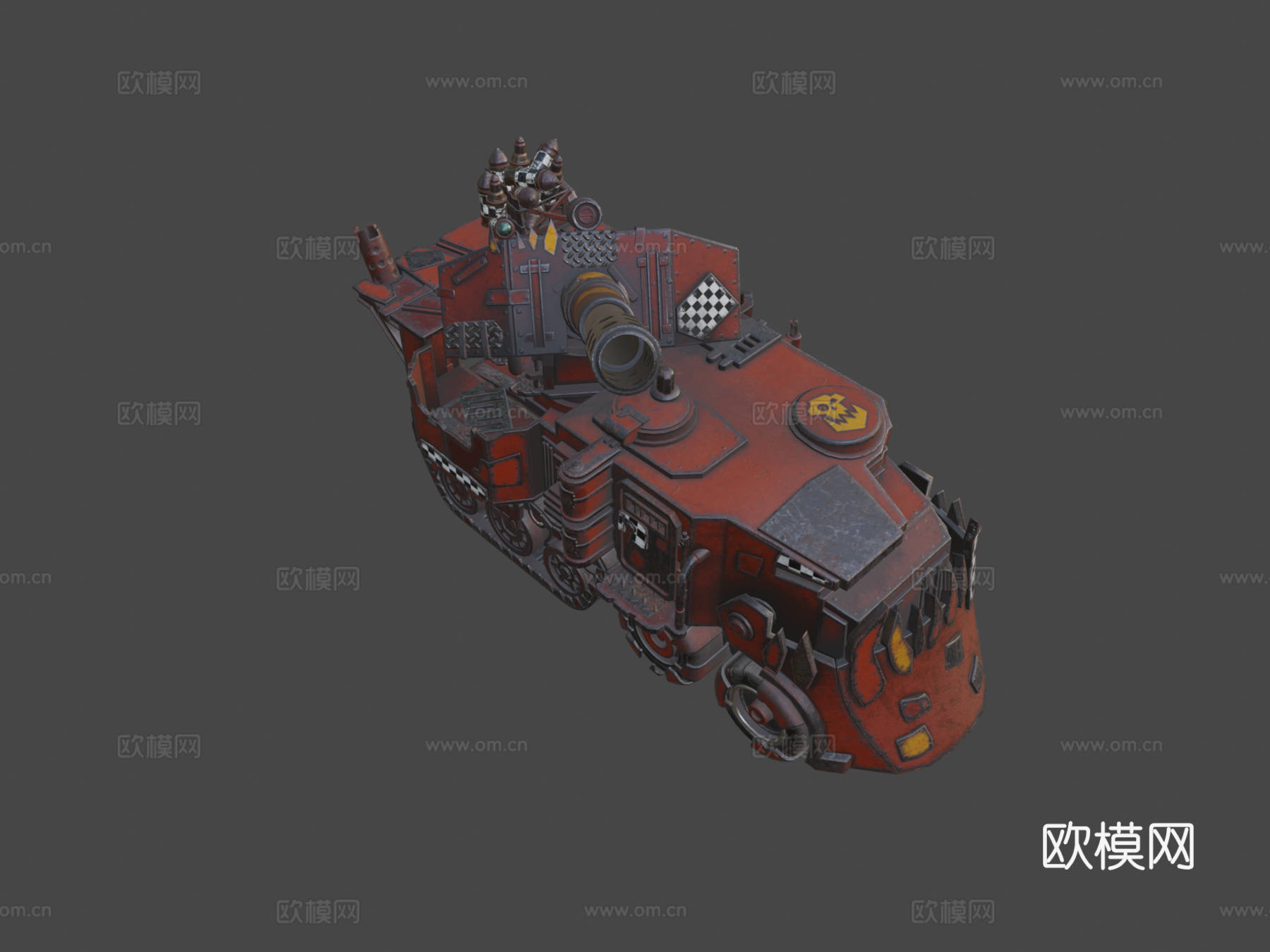 战锤40K_兽人战斗车_粉丝艺术3d模型