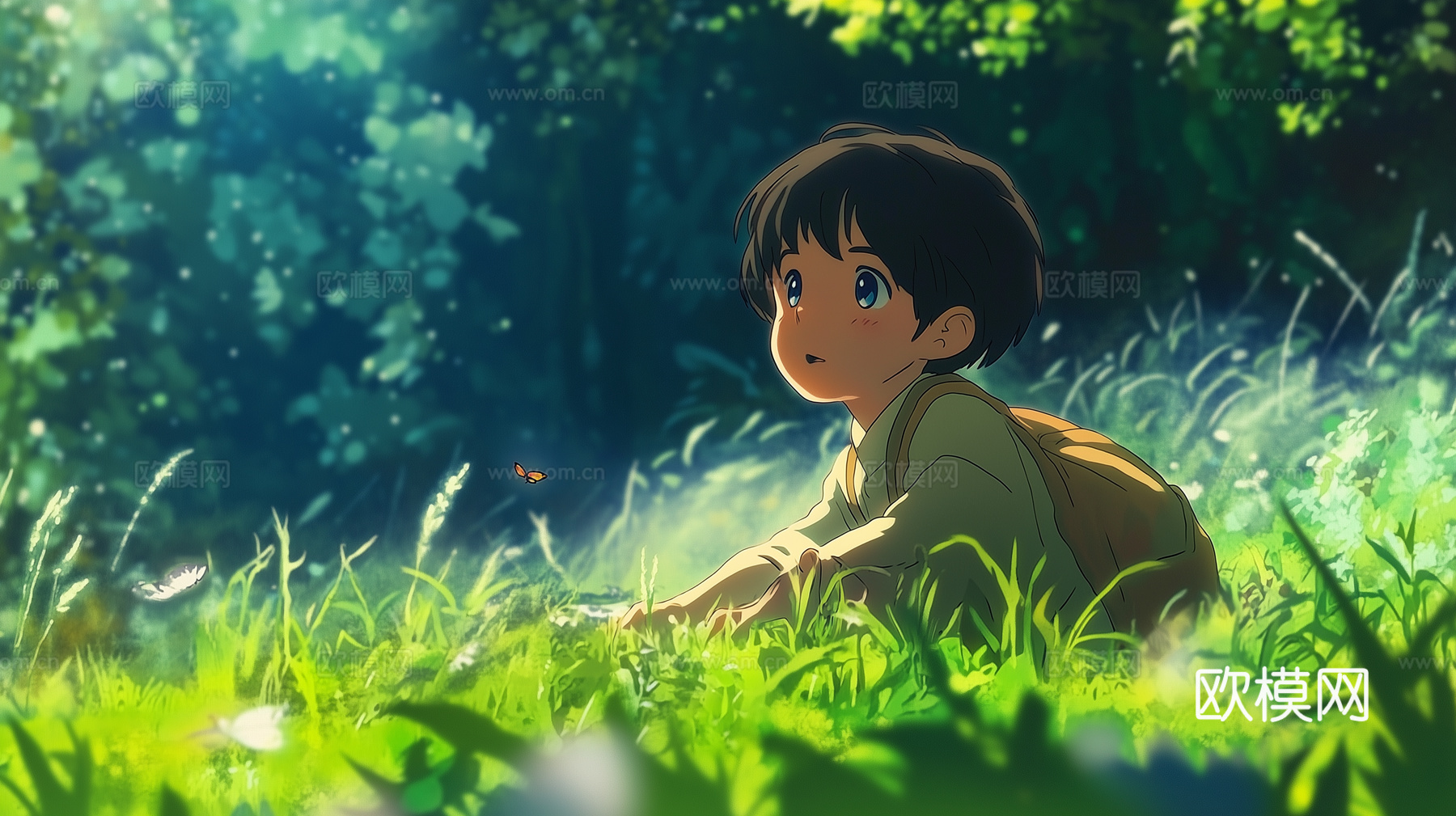 童趣卡通儿童房人物挂画下载（渲染图8）