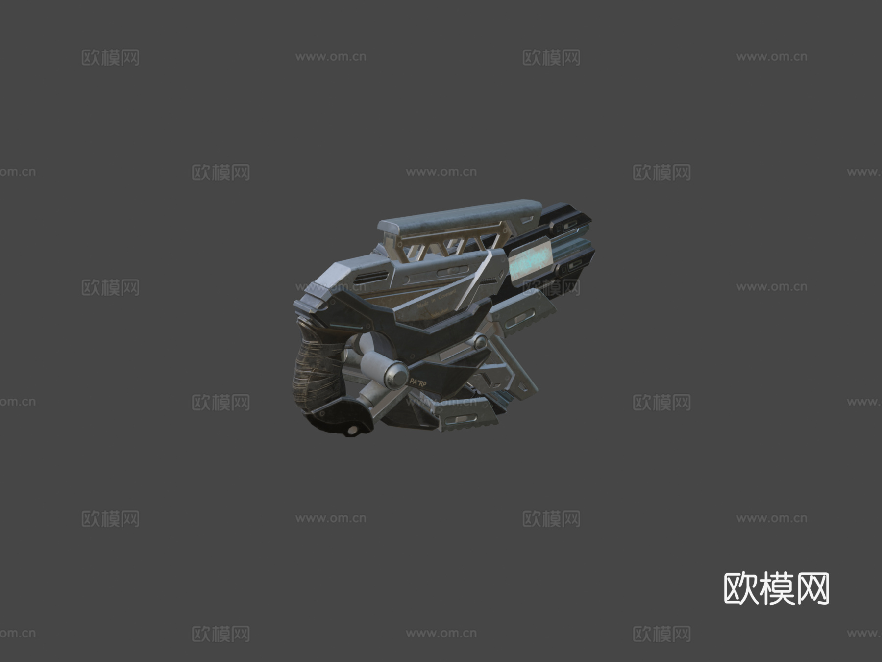 电磁枪su模型下载（渲染图5）