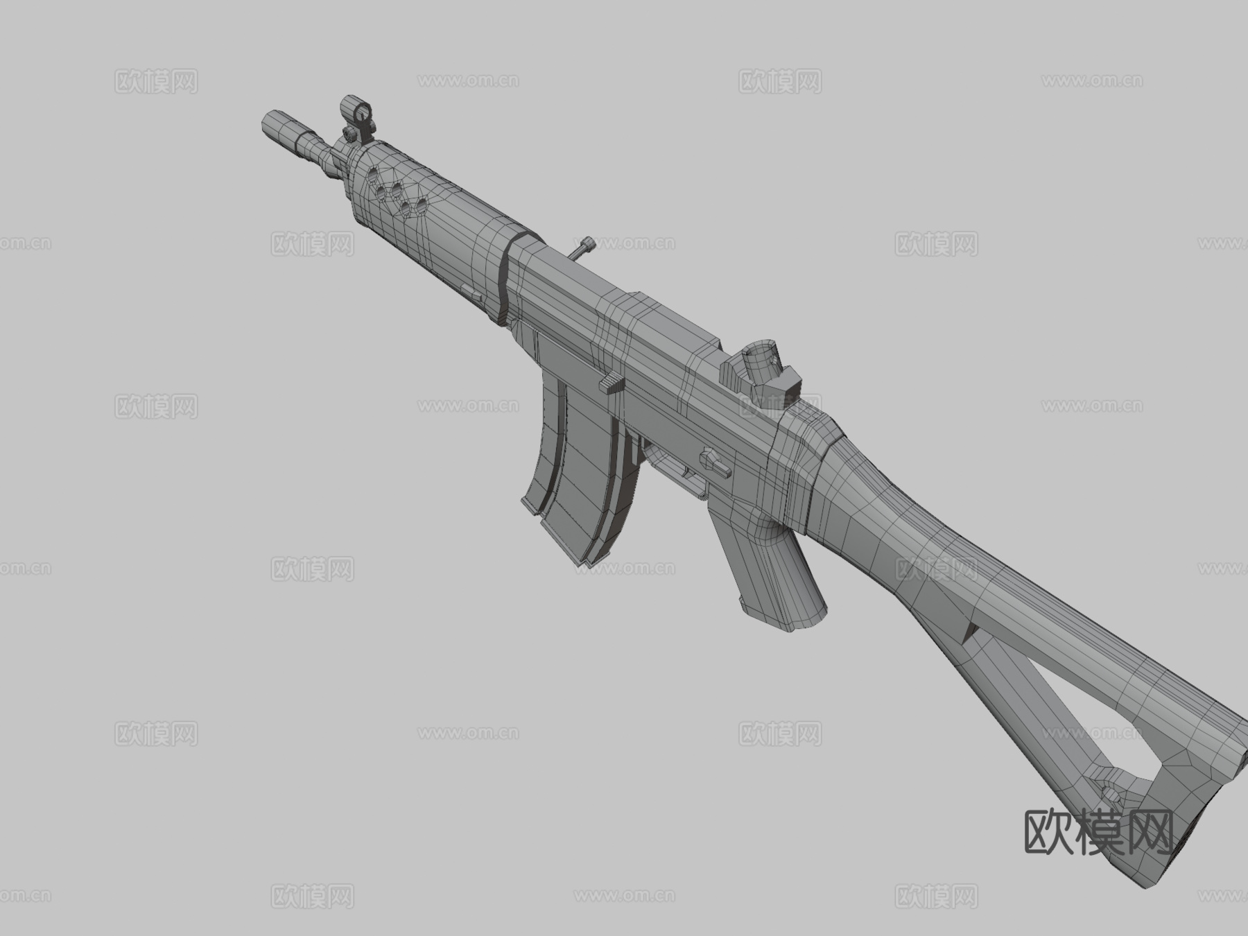 SG553突击步枪su模型