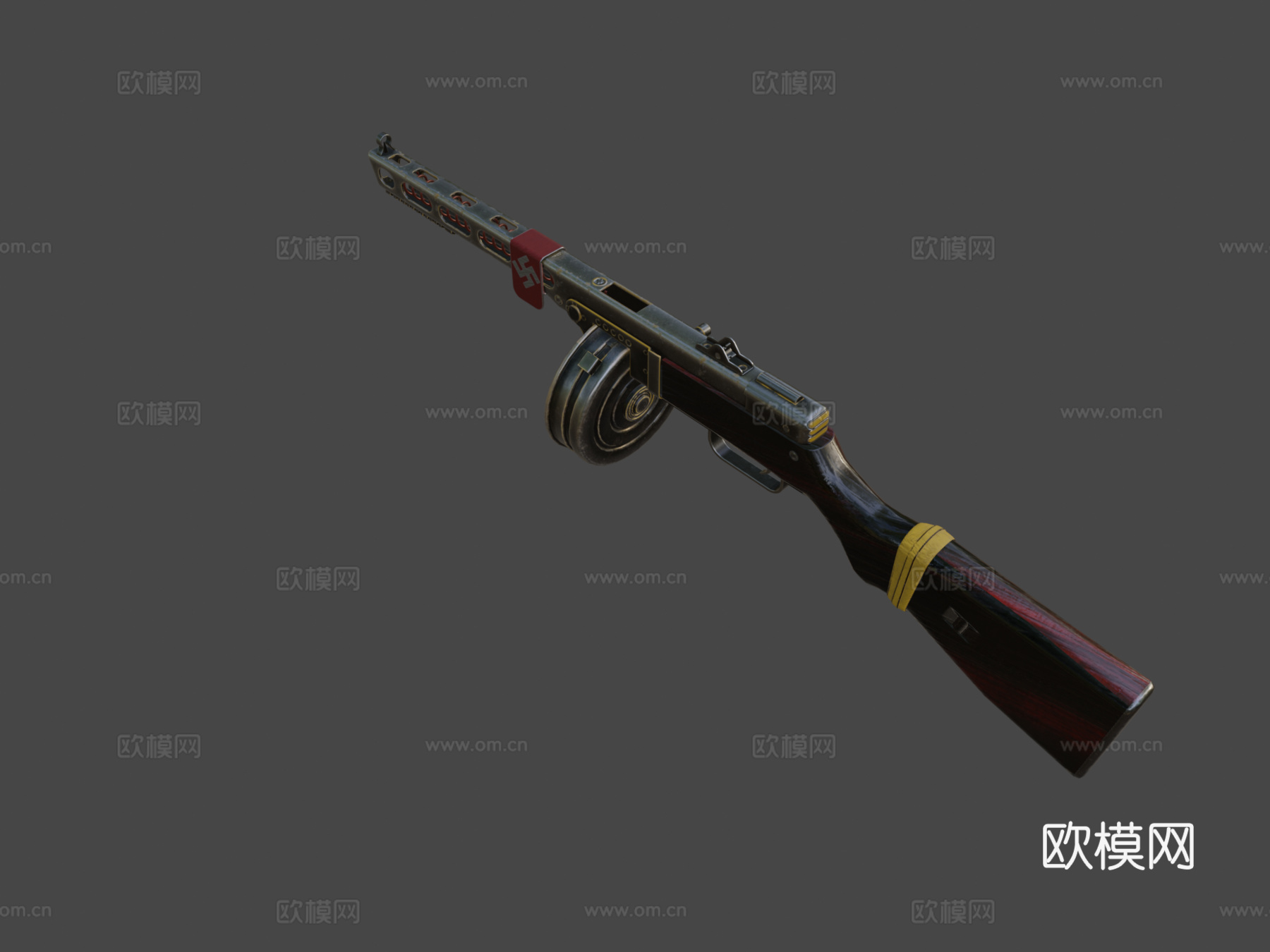 PPSH-2 改装3d模型