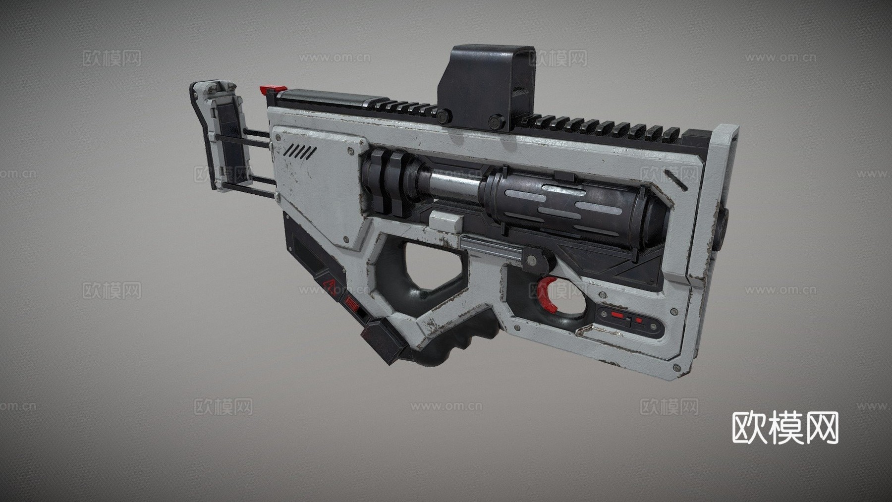 等离子手枪3d模型
