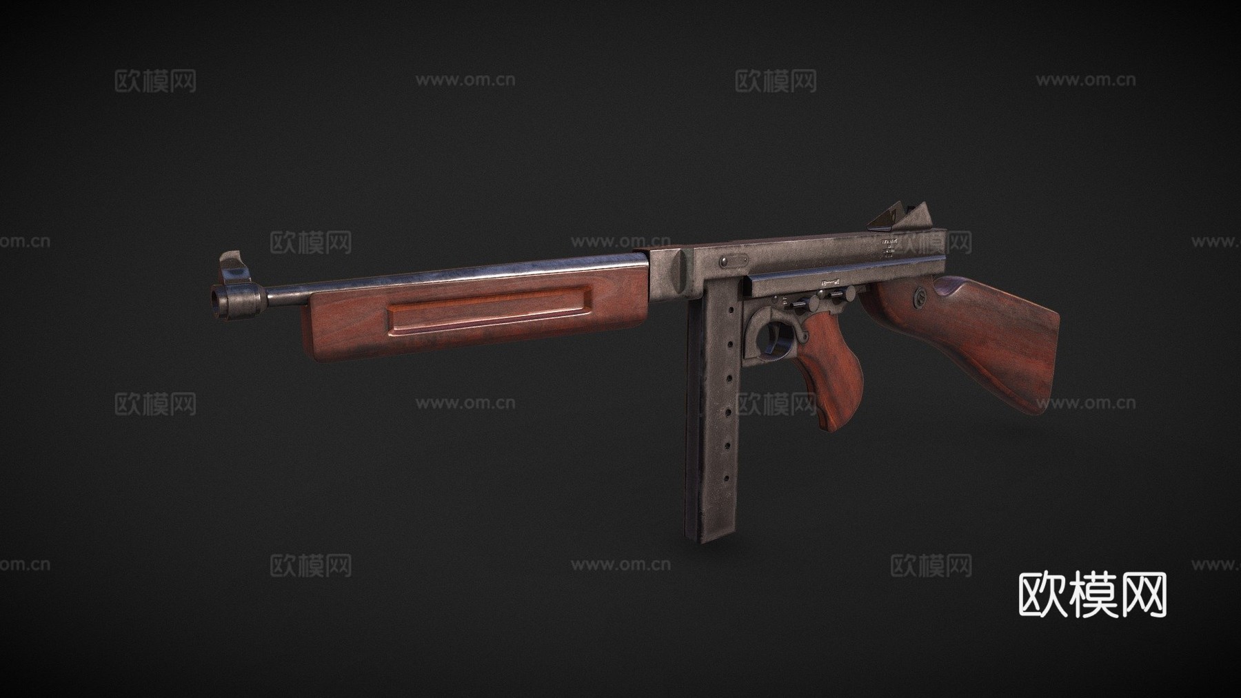汤普森M1A1su模型