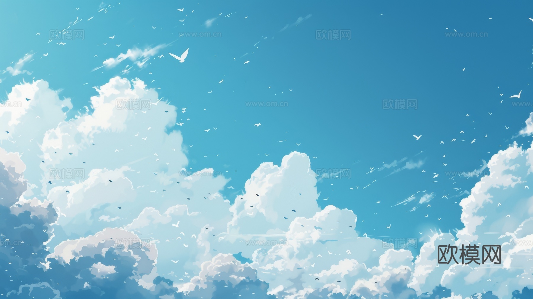 外景天空蓝天白云下载（渲染图5）