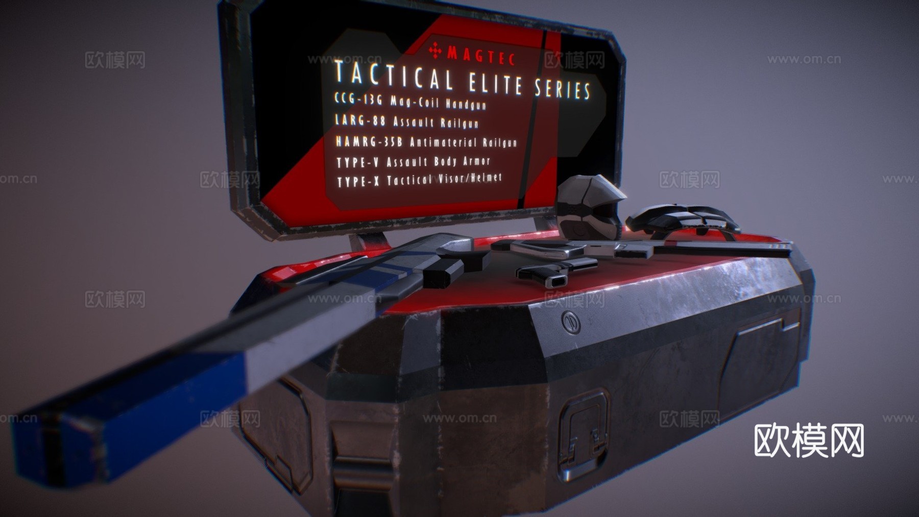 战术精英系列 - 武器和装甲二重奏3d模型