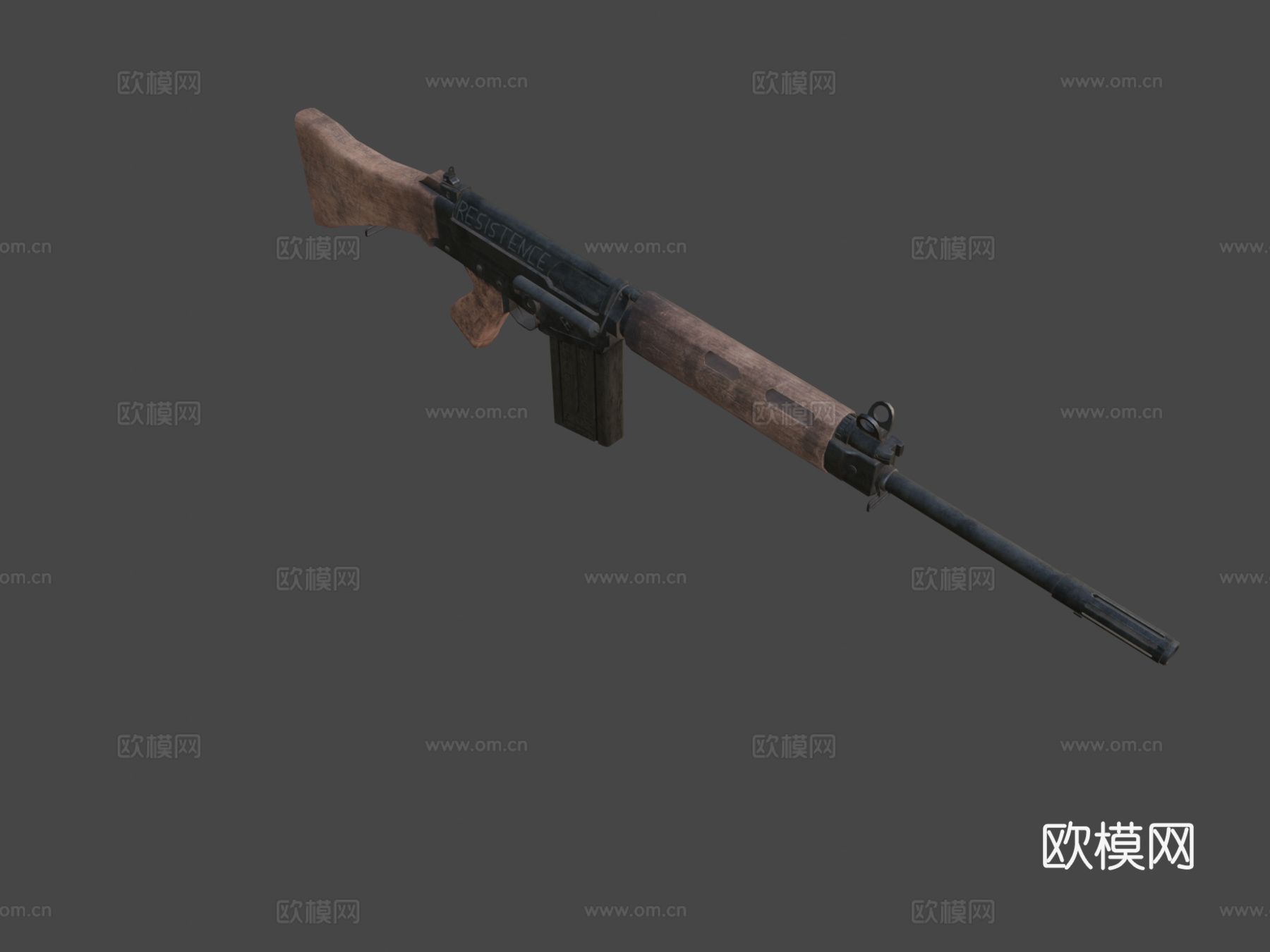FN FAL 7.62mm辐射后末日su模型