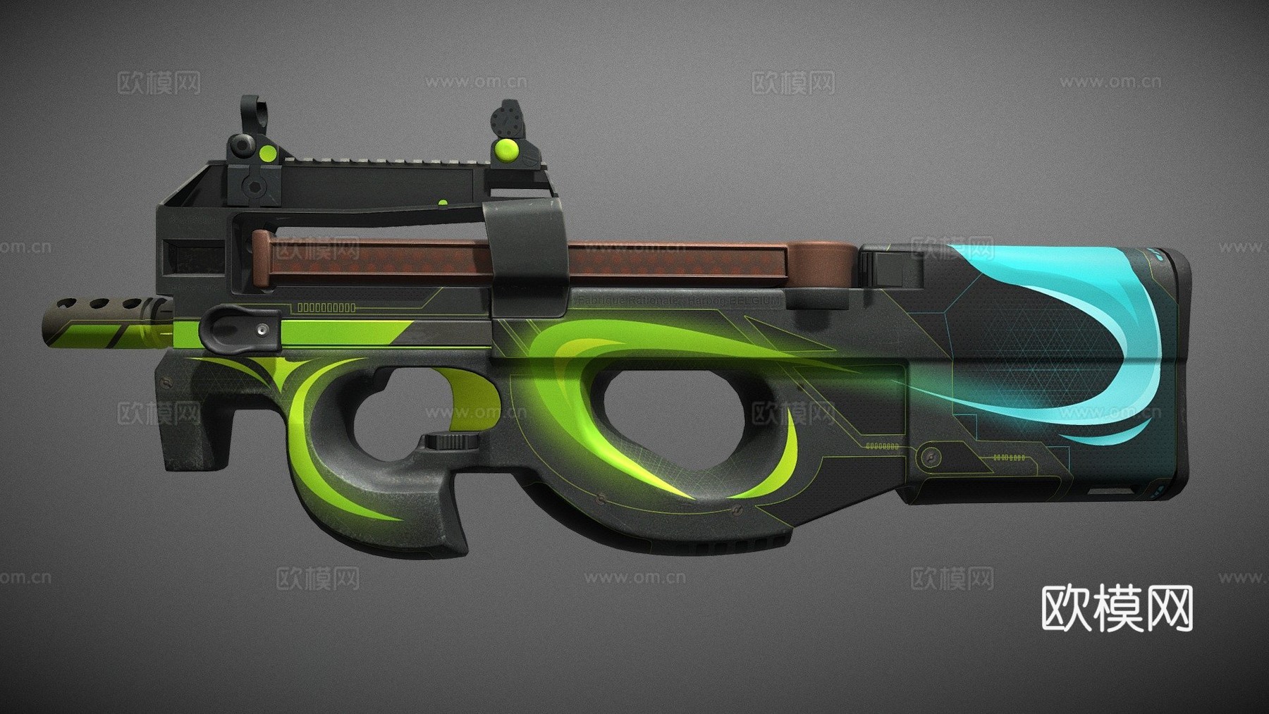 P90 - 能量3d模型