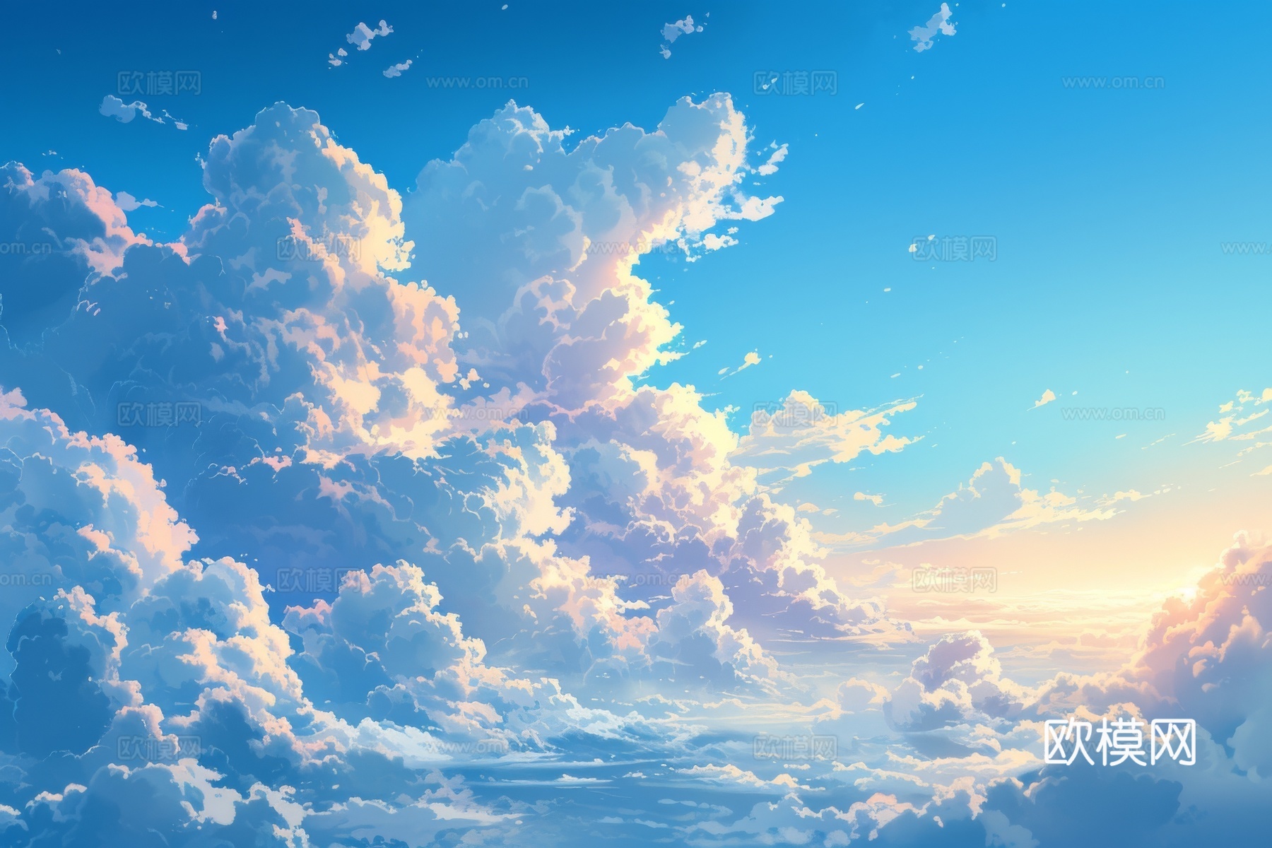 外景天空蓝天白云