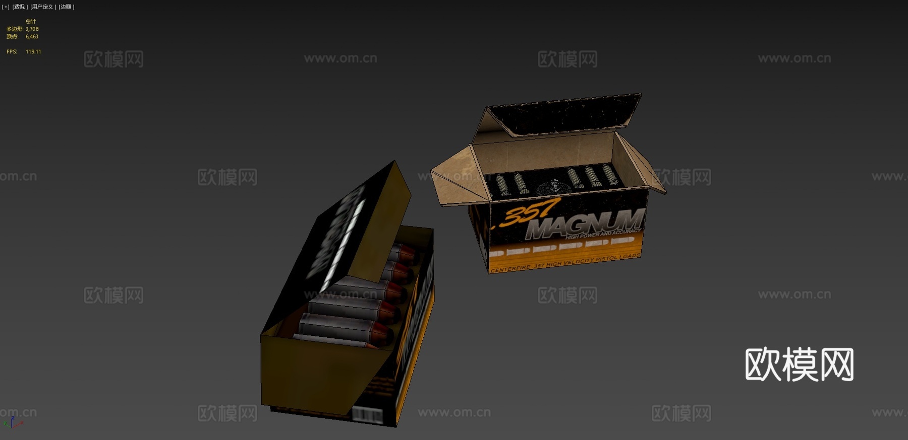 半条命2 .357弹药包3d模型