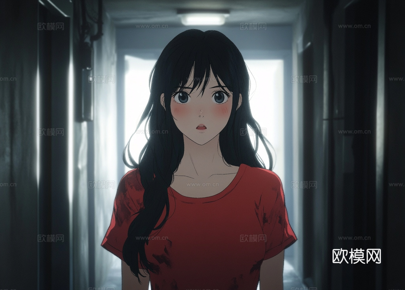 童趣卡通儿童房人物挂画下载（渲染图4）