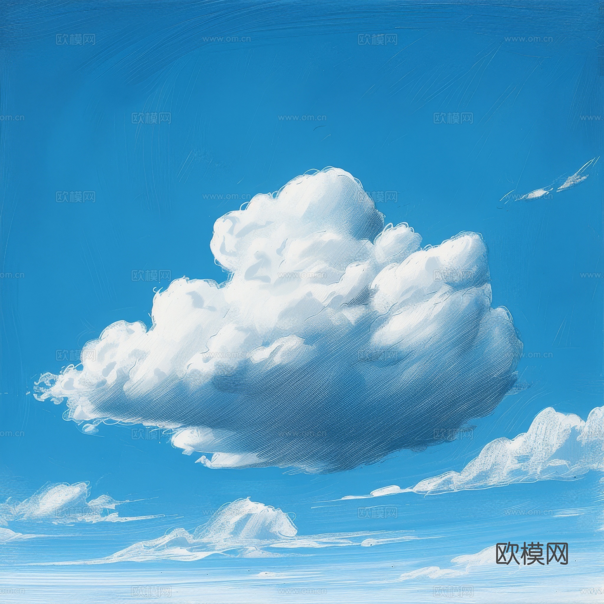 外景天空蓝天白云