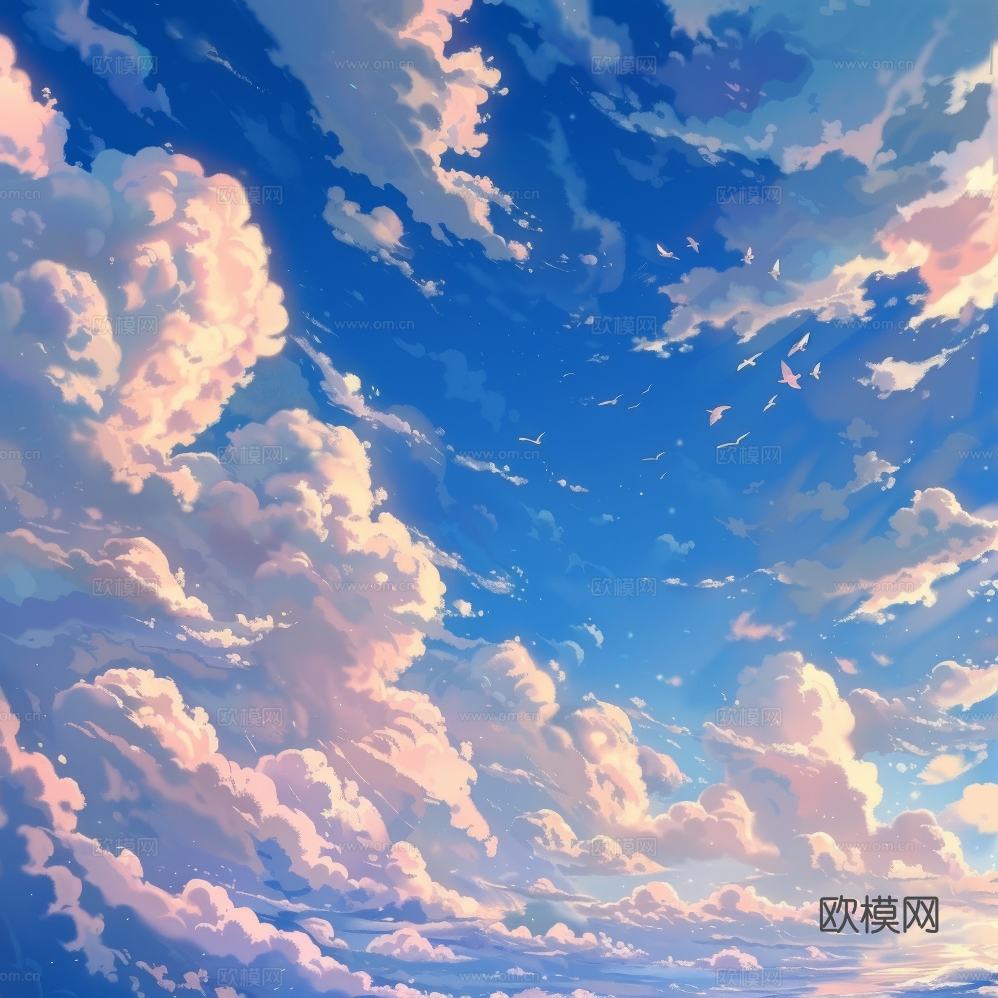 外景天空蓝天白云
