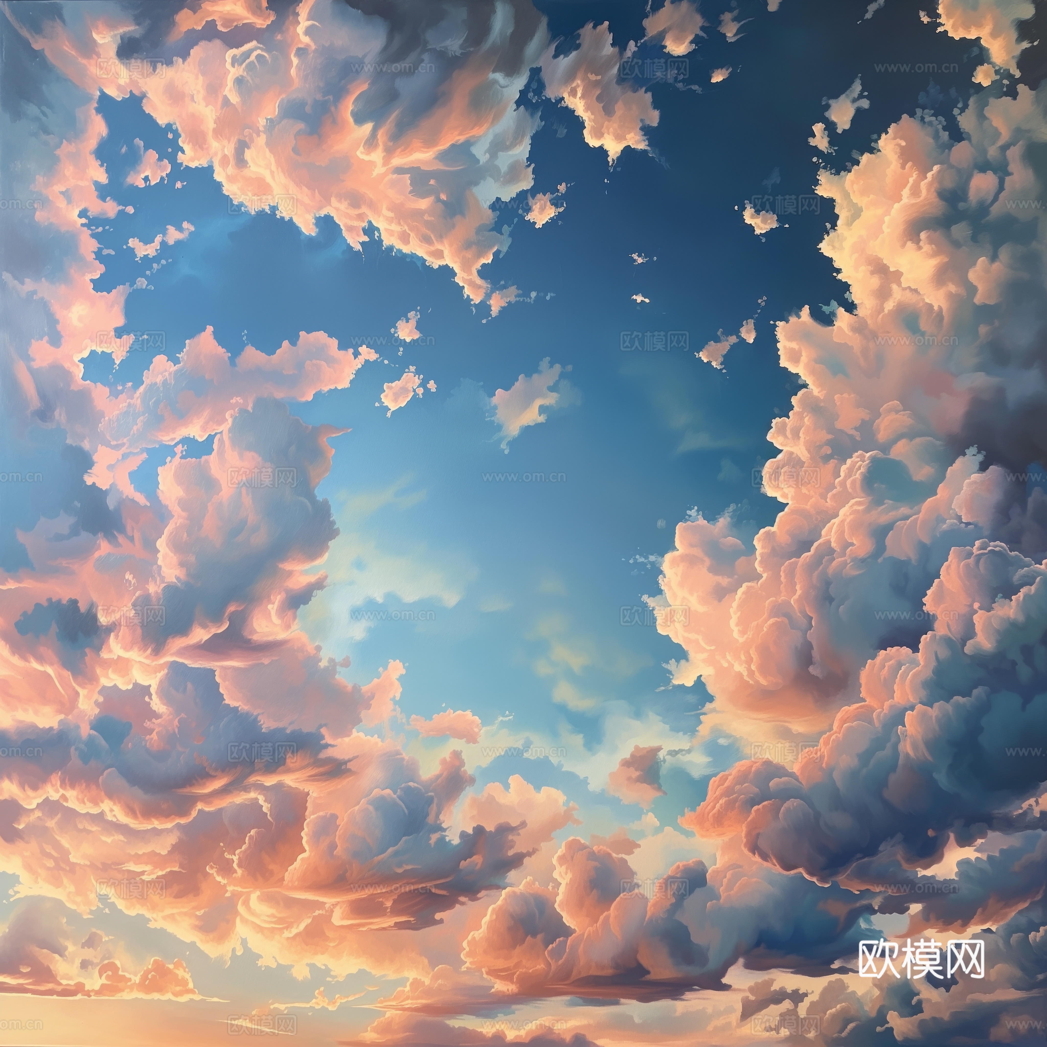 外景天空蓝天白云