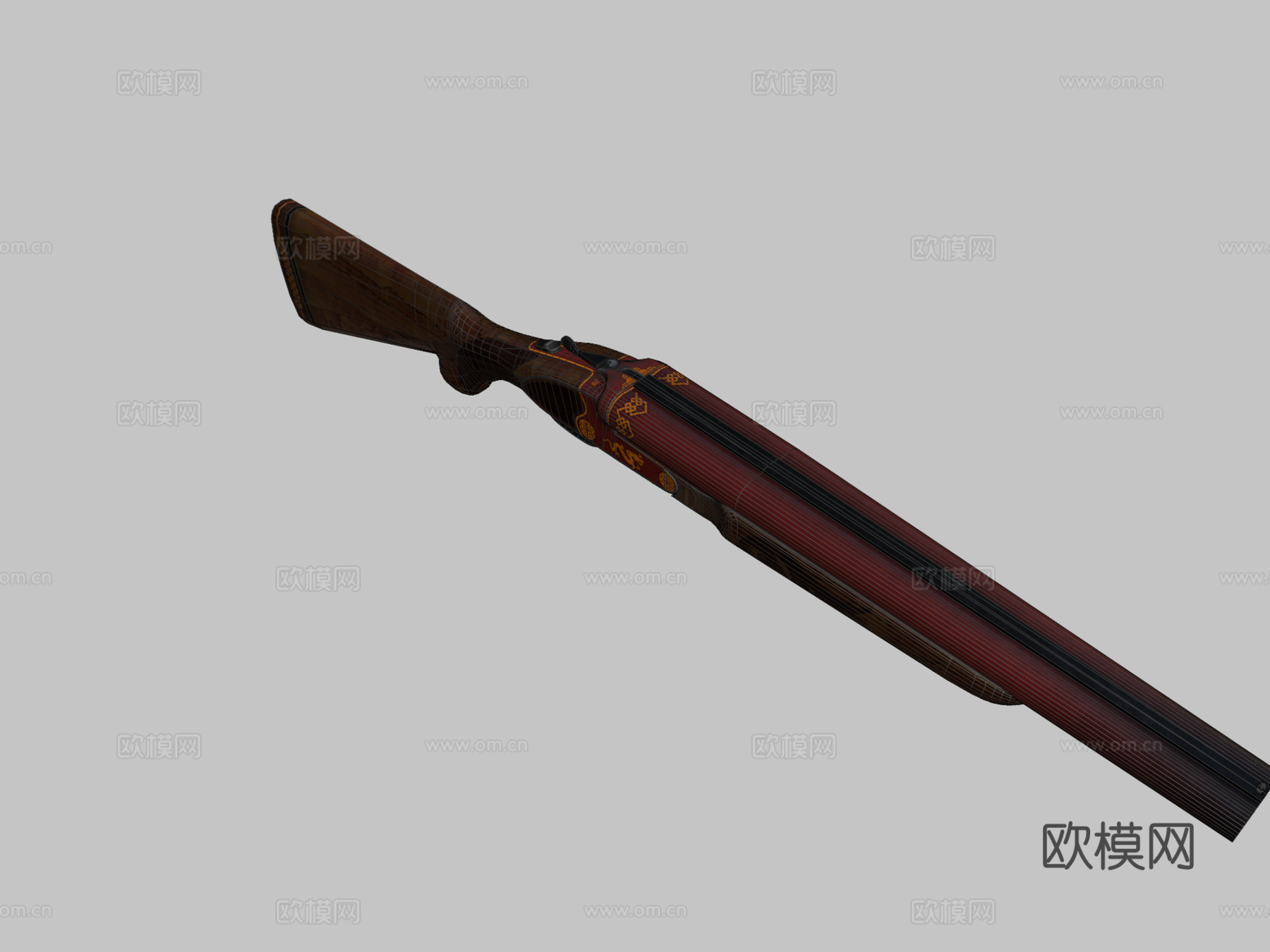 阴阳 - 双管3d模型