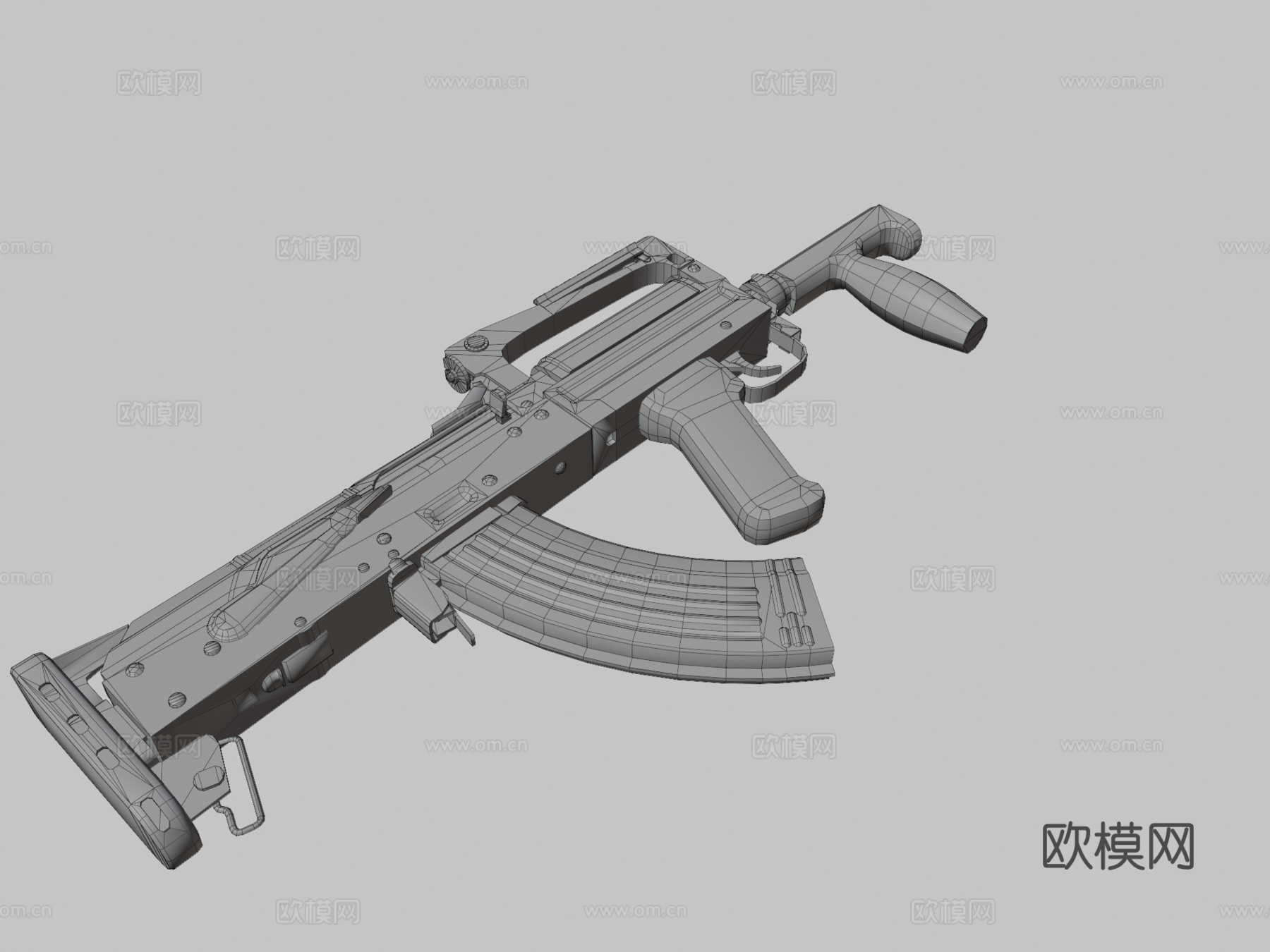 金色板 - Groza - PUBG3d模型
