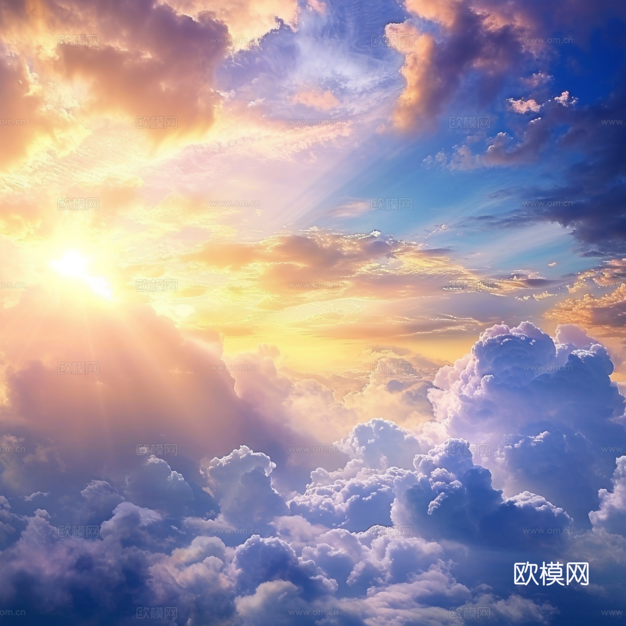 外景天空蓝天白云