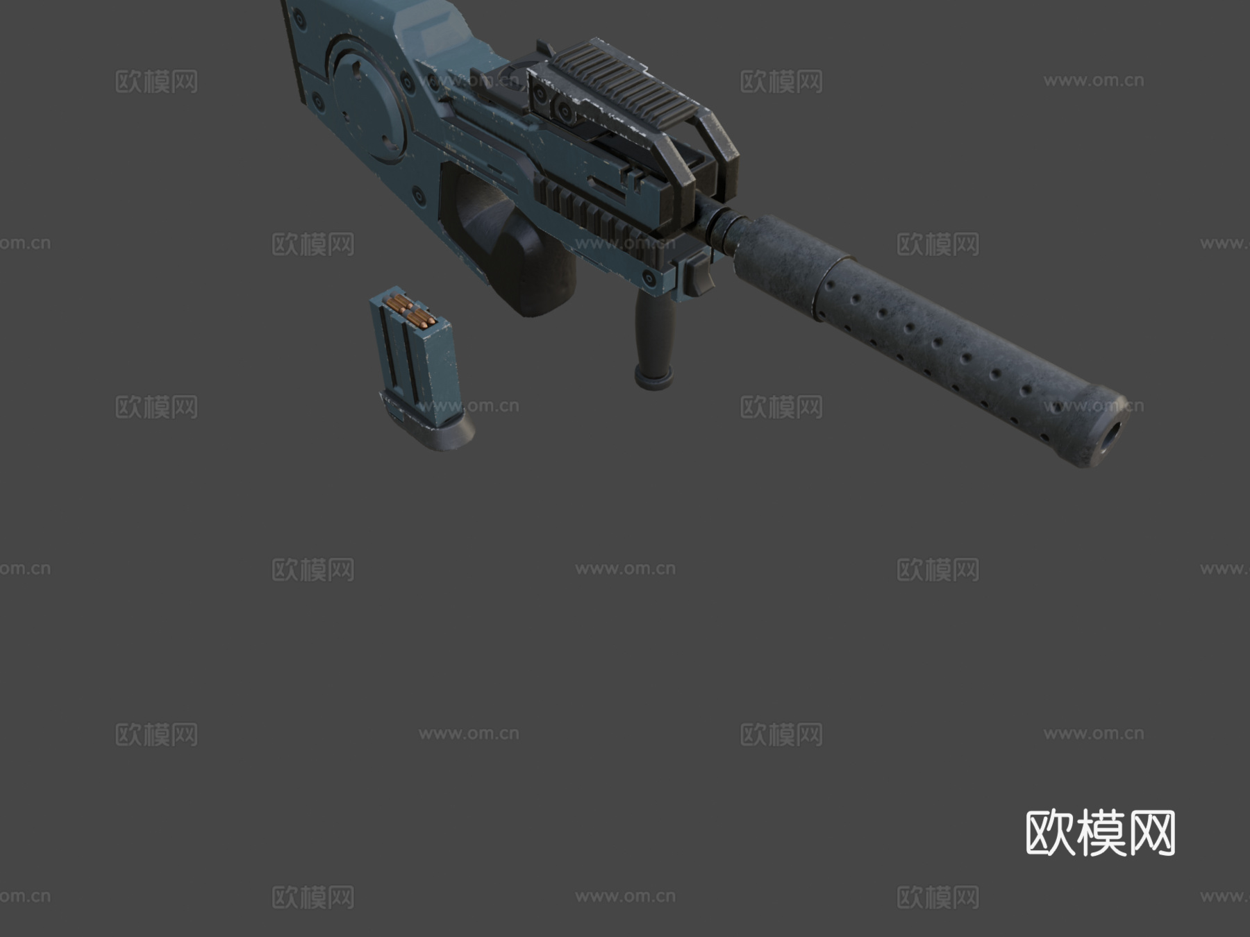 科幻SMG3d模型