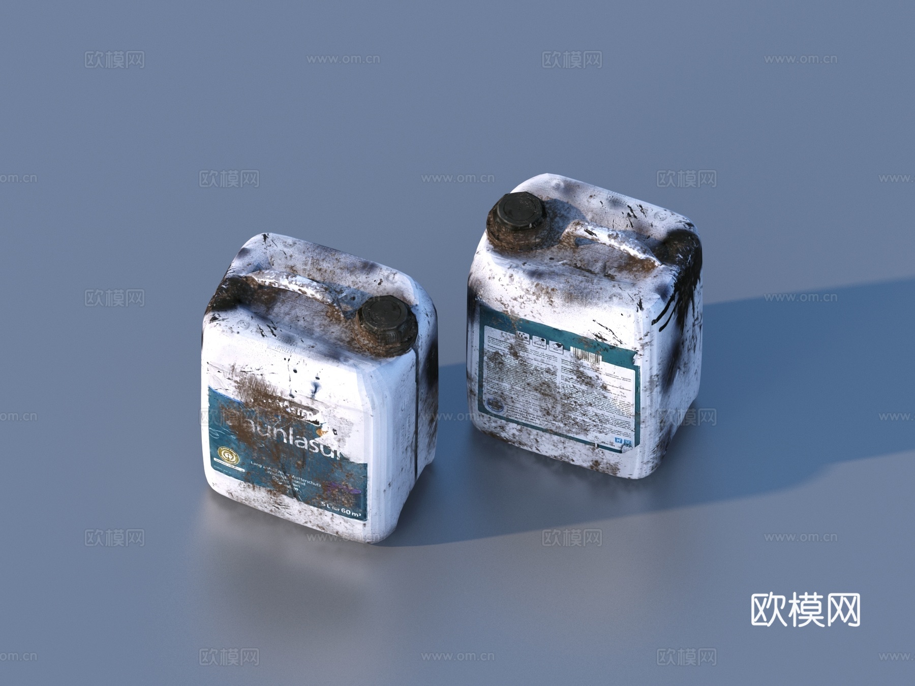 油罐 铁罐 铁桶 油桶3d模型
