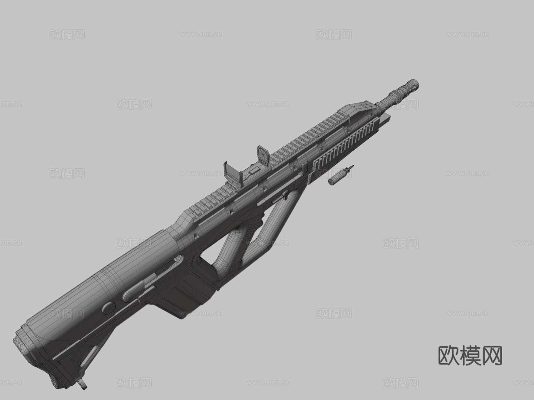 菱背战斗步枪3d模型