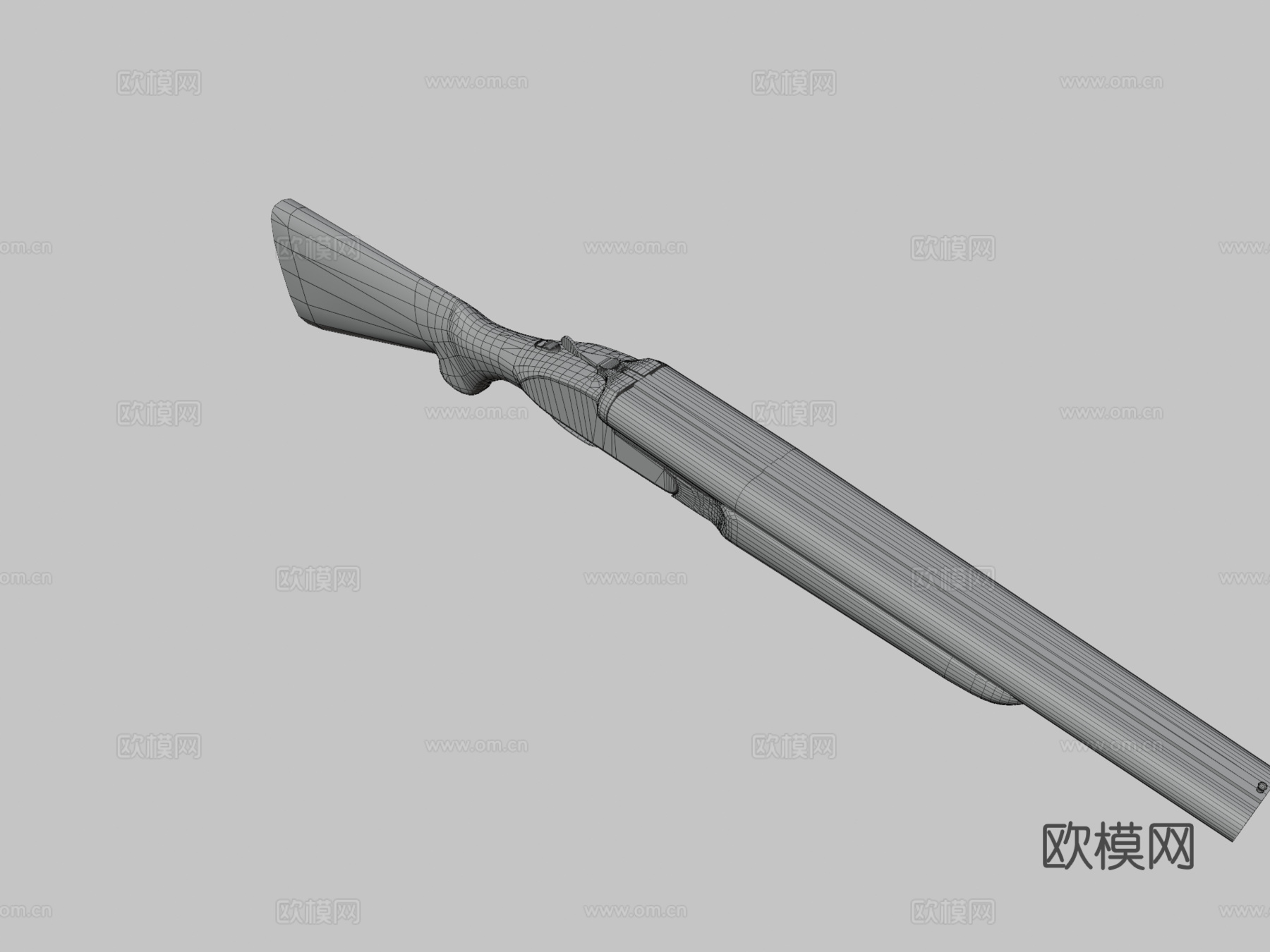 阴阳 - 双管3d模型