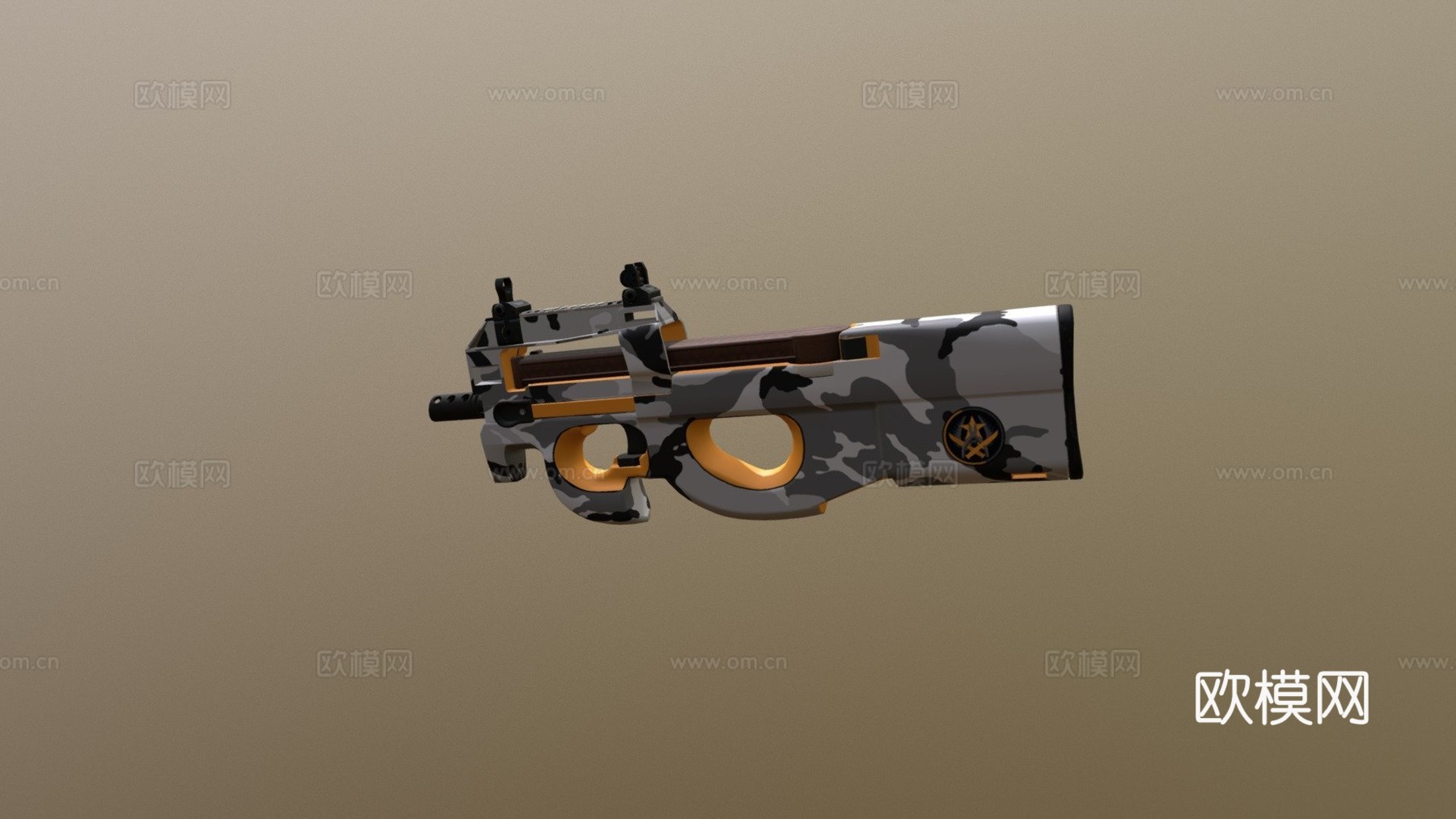 P90对峙su模型