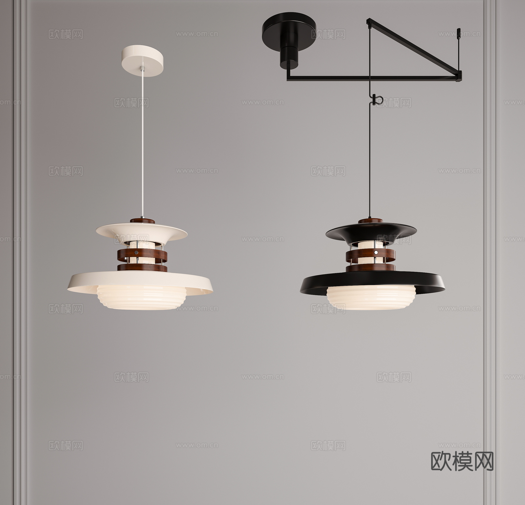 中古吊灯 奶油风吊灯 飞碟吊灯 法式吊灯 餐厅吊灯 摇臂吊灯3d模型