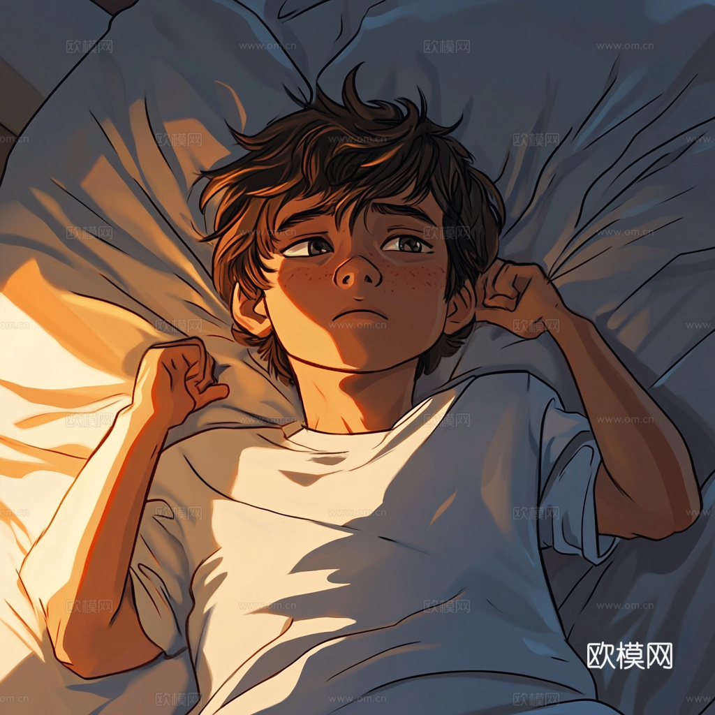 童趣卡通儿童房人物挂画下载（渲染图3）