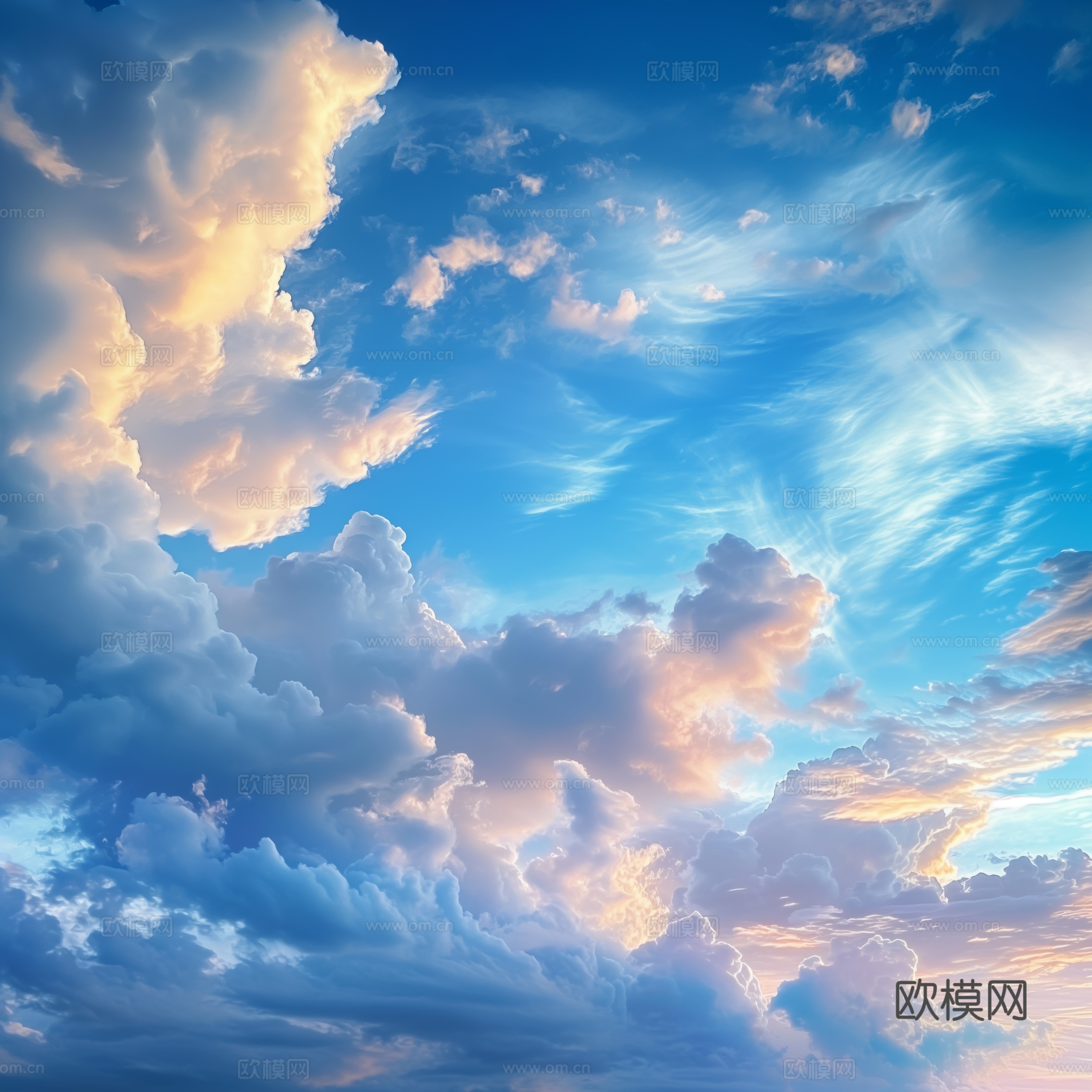 外景天空蓝天白云