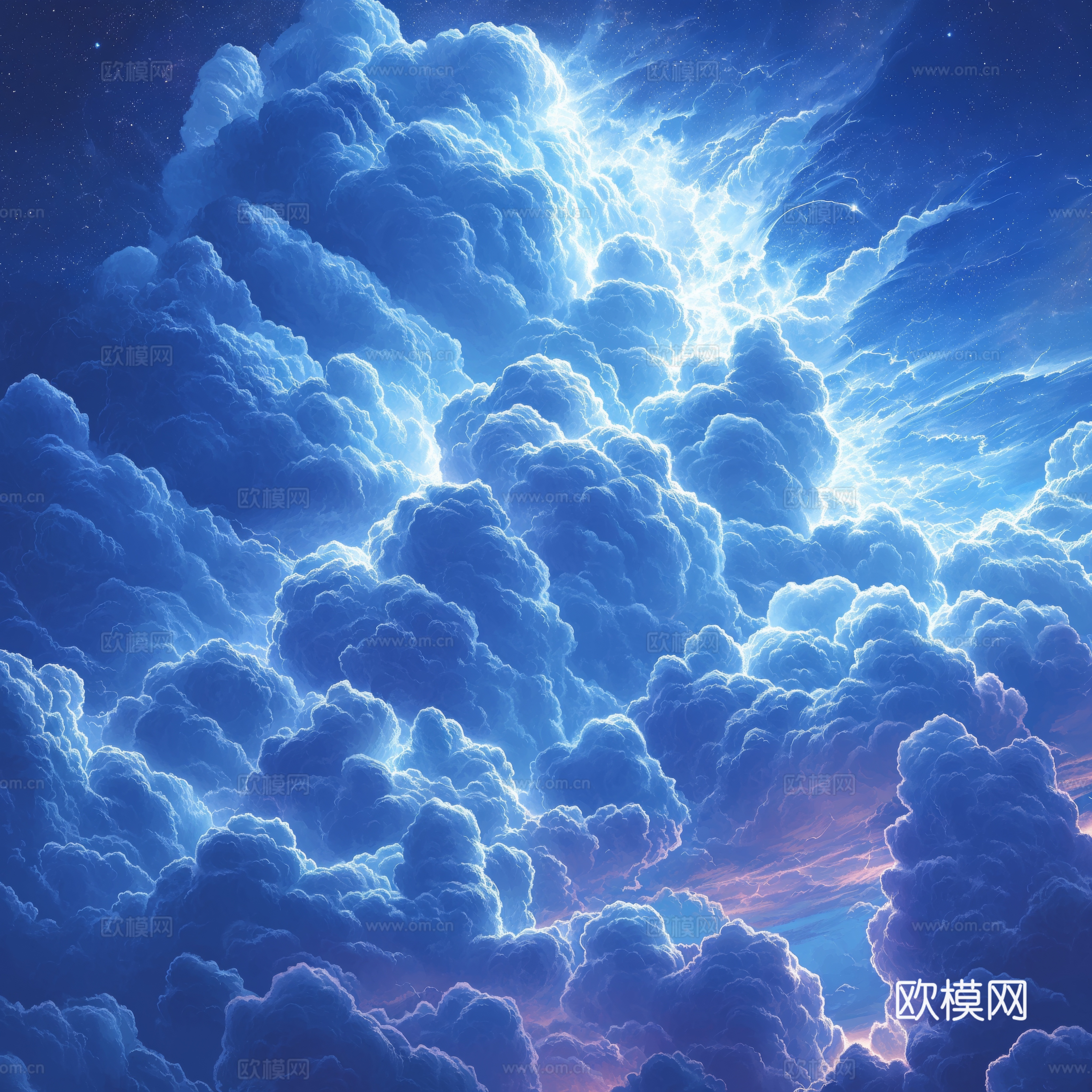 外景天空蓝天白云