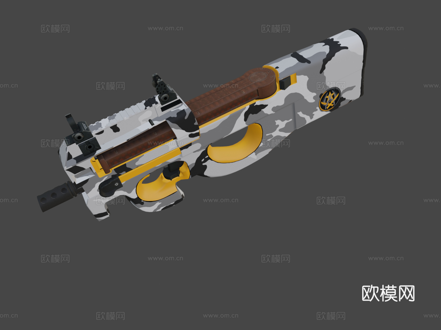 P90对峙su模型