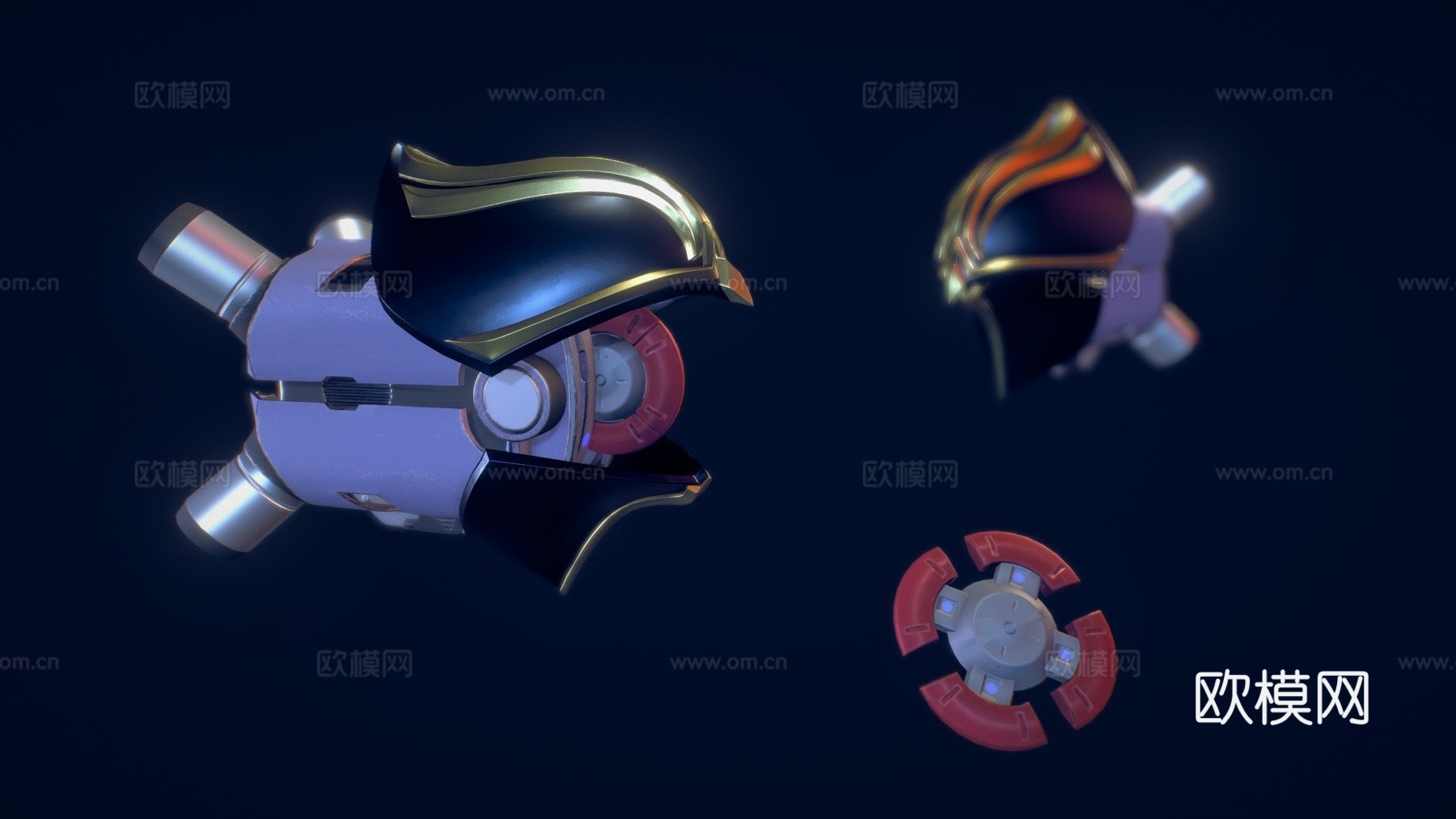 模块加莱纳3d模型