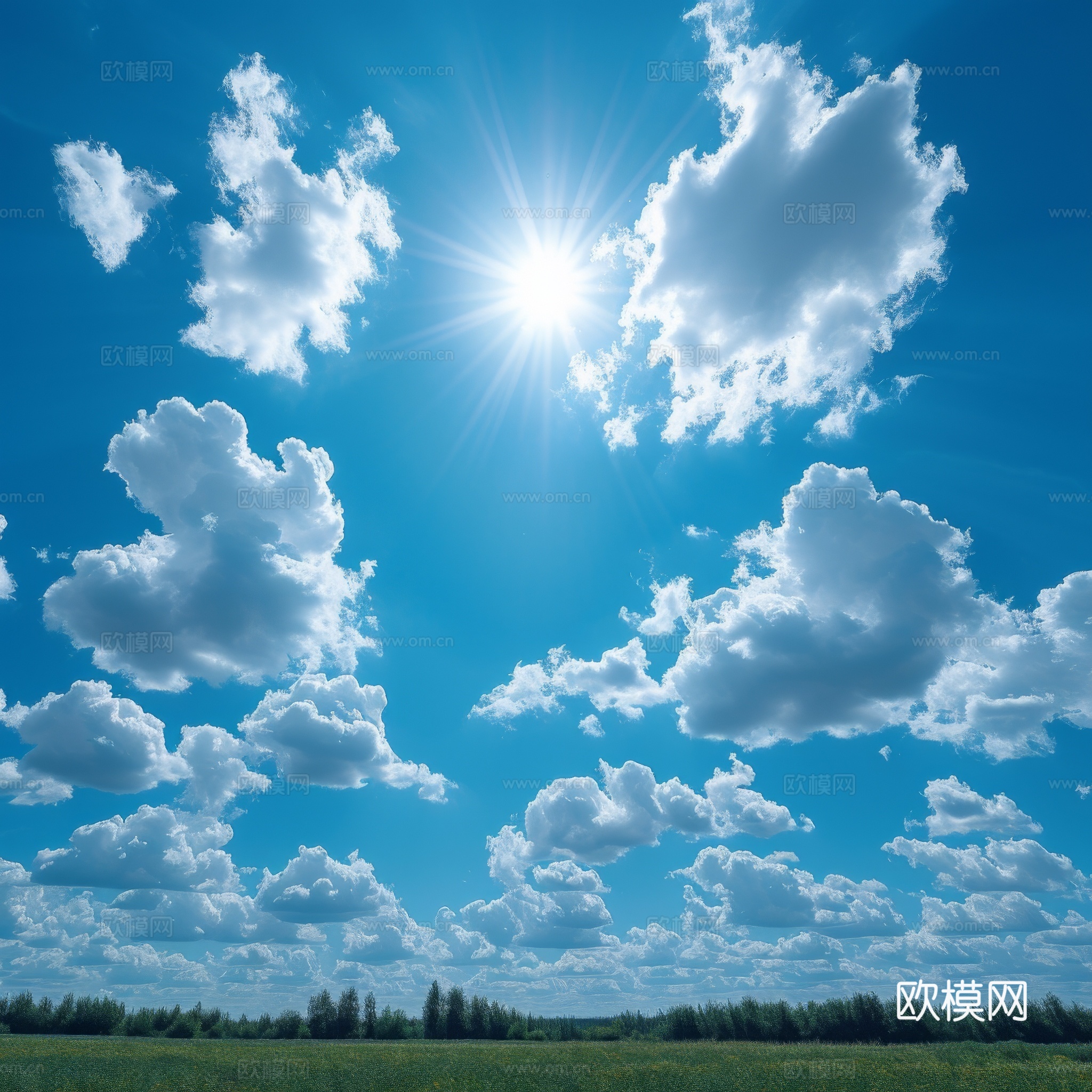 外景天空蓝天白云下载（渲染图6）