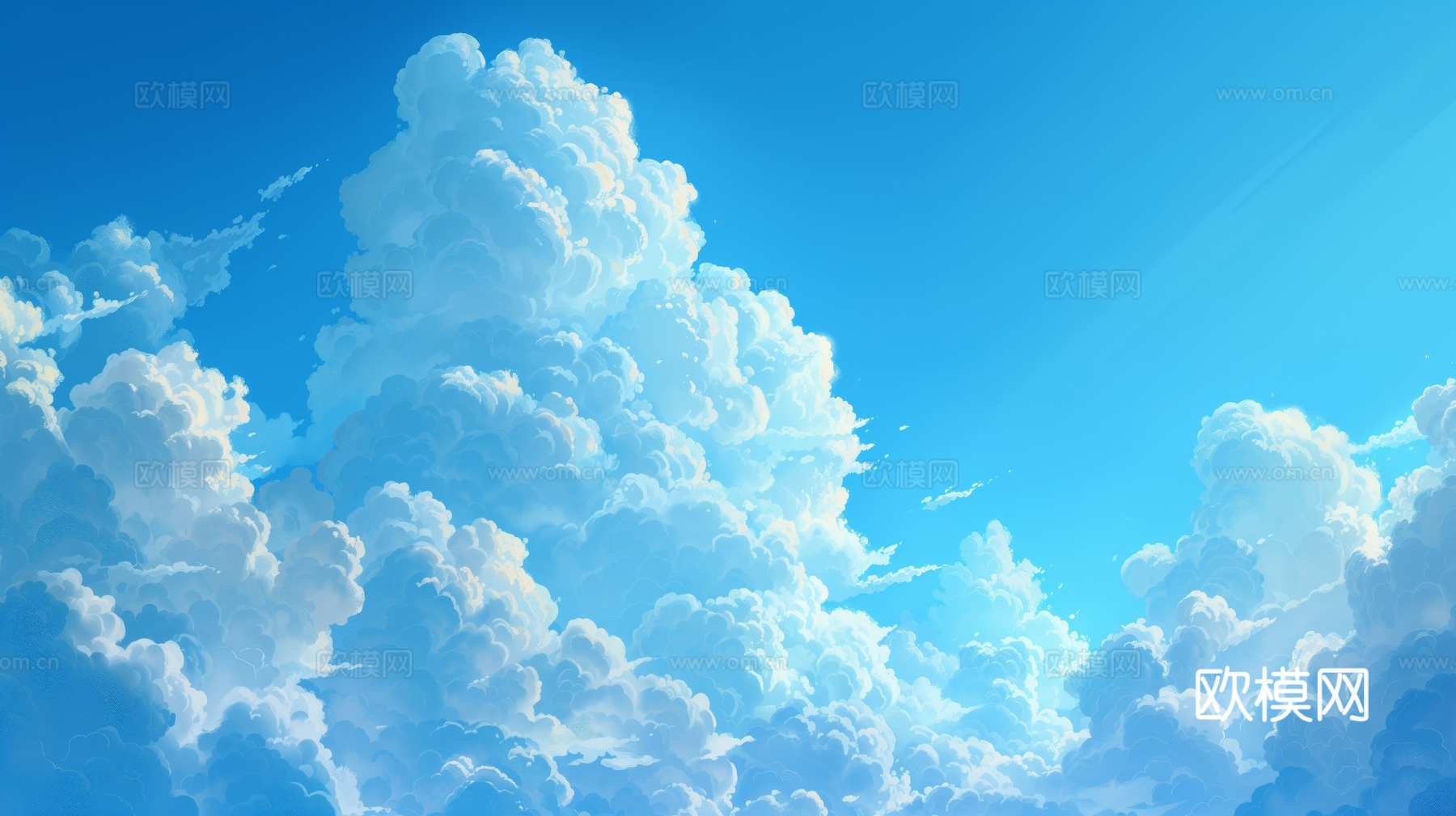 外景天空蓝天白云