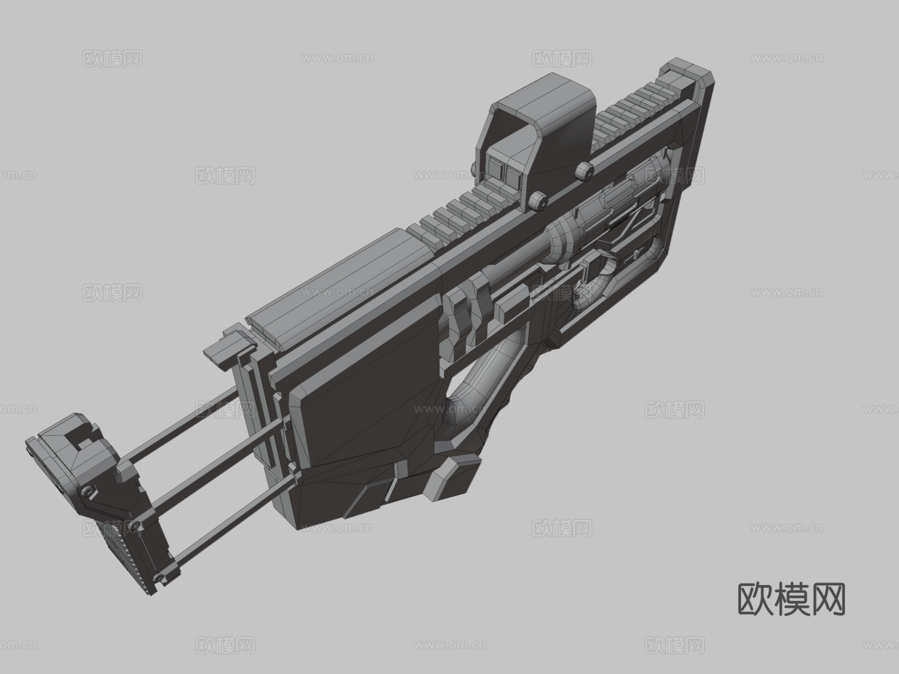 等离子手枪3d模型