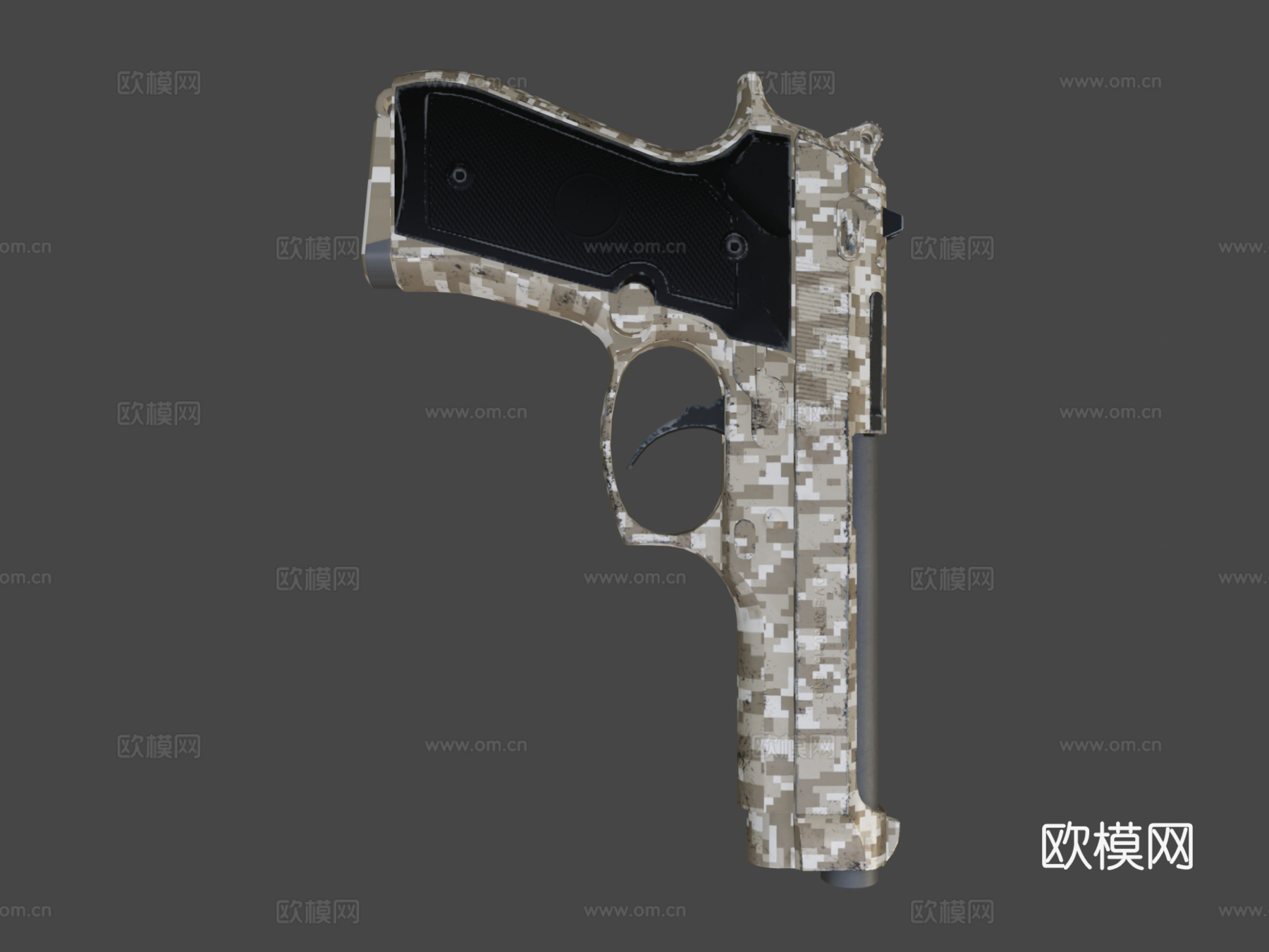 沙漠数字 - P92 - PUBG3d模型