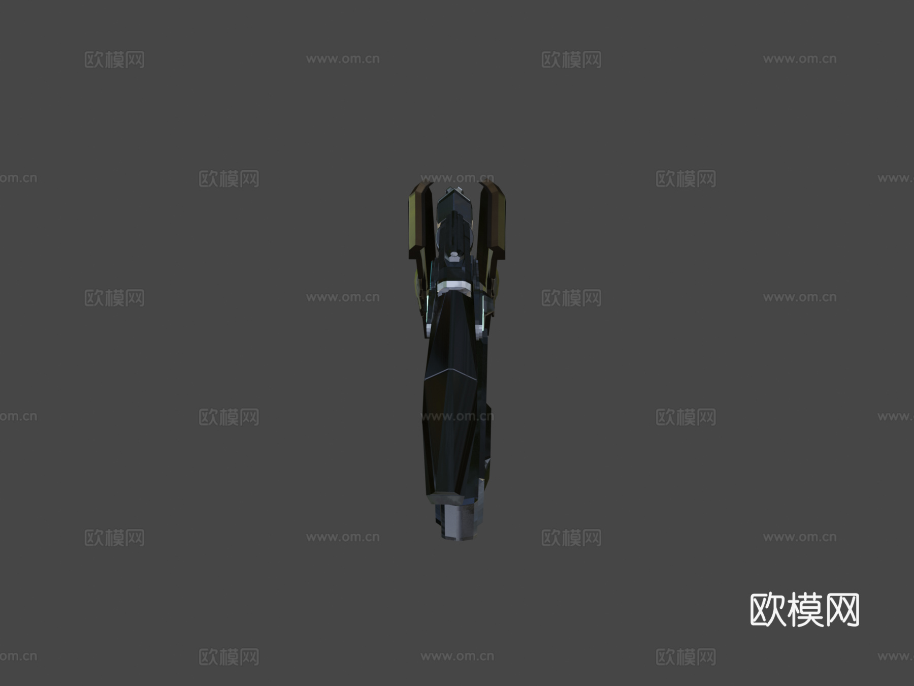 未来枪3d模型