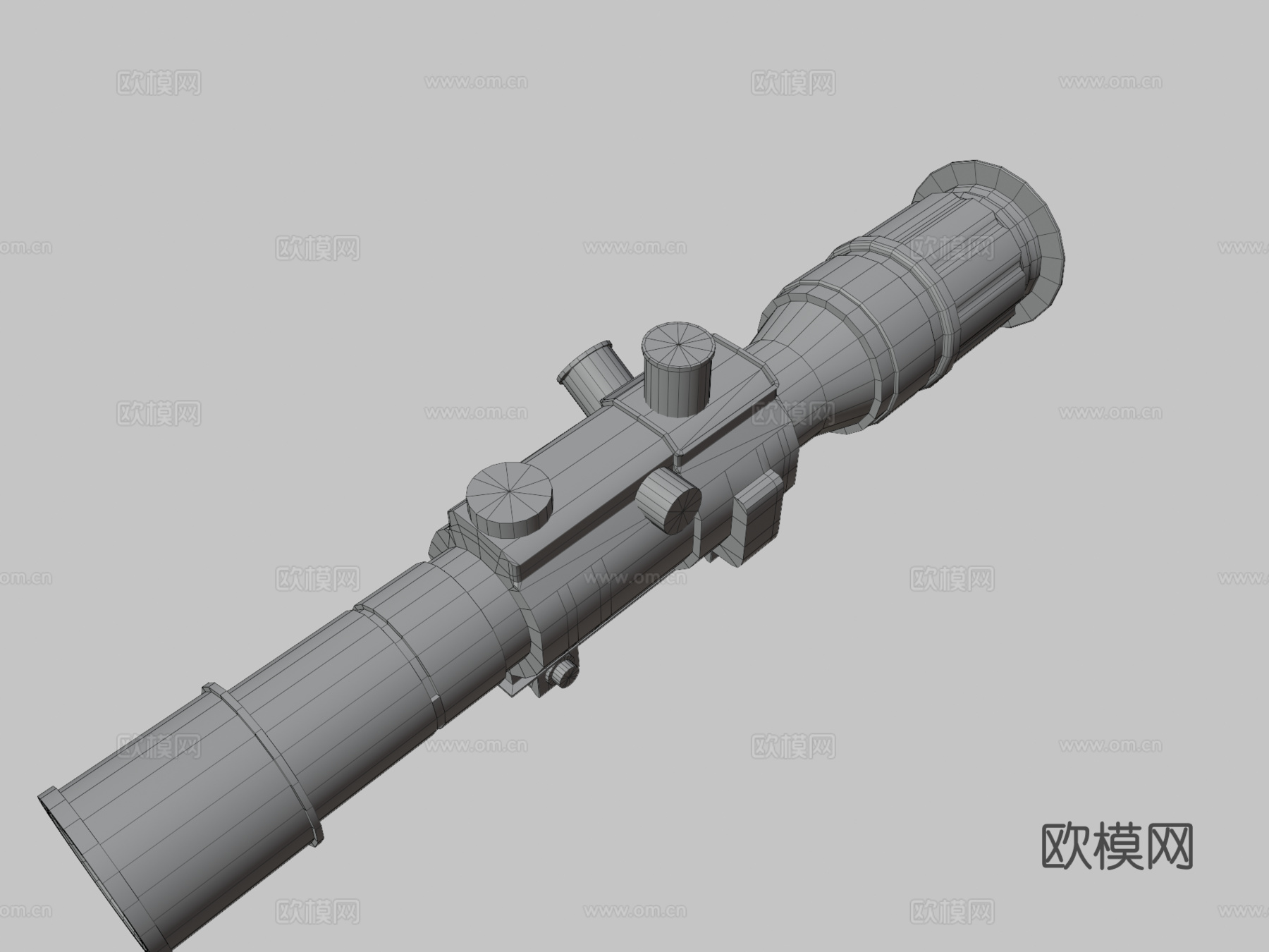 狙击镜3d模型