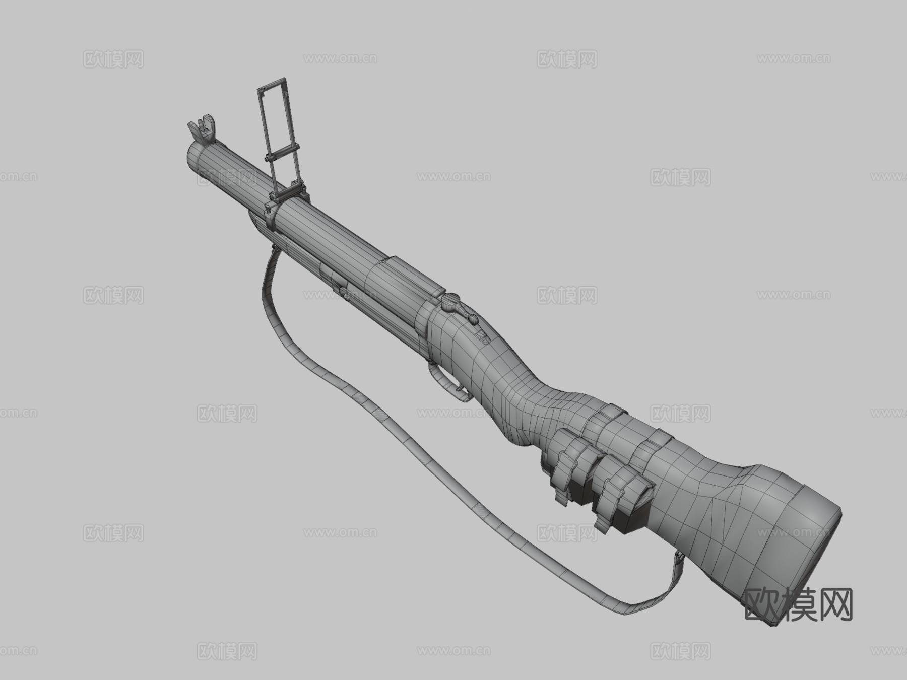 榴弹发射器3d模型
