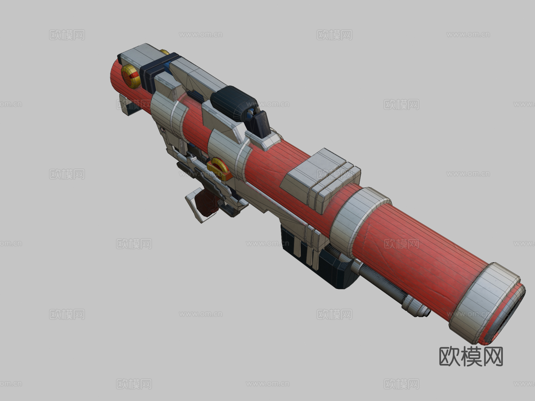 火箭发射器3d模型