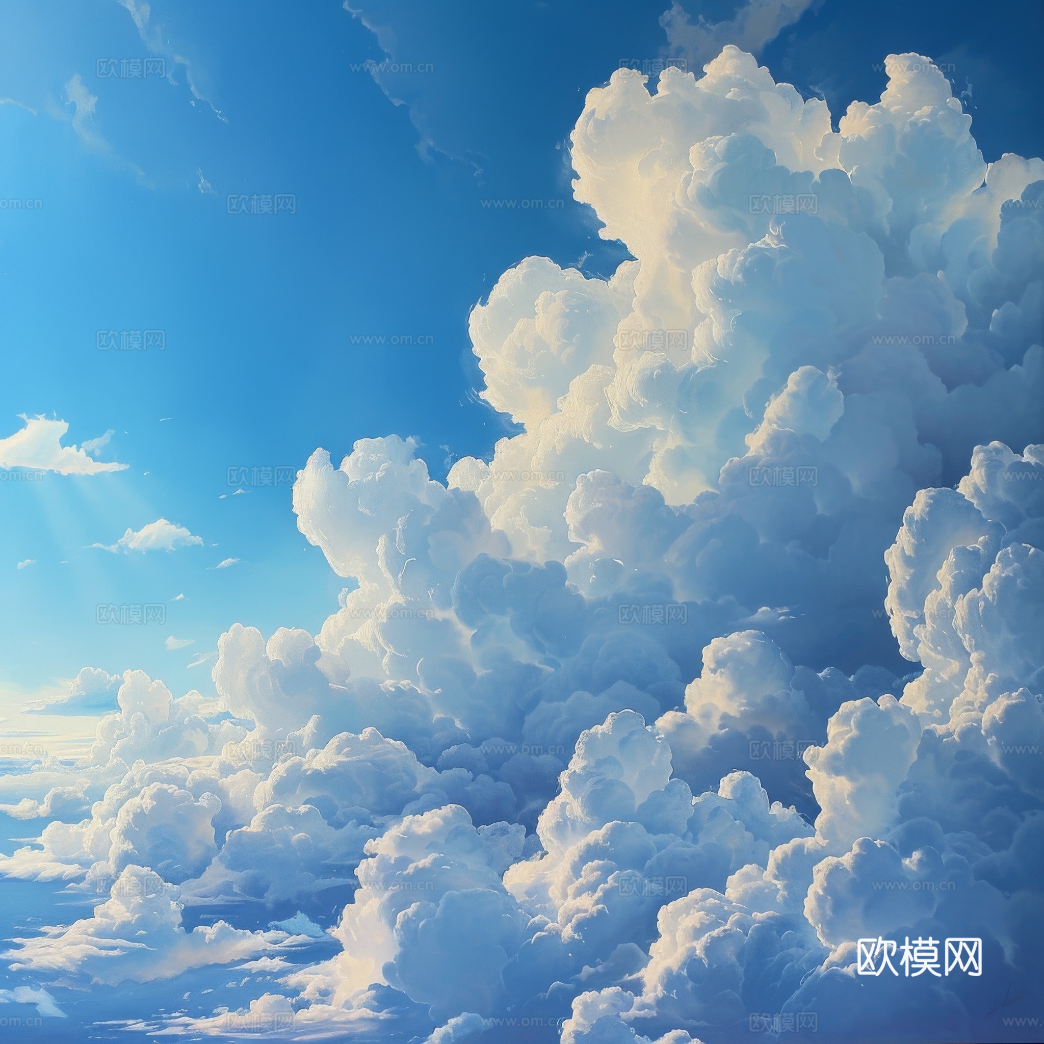 外景天空蓝天白云