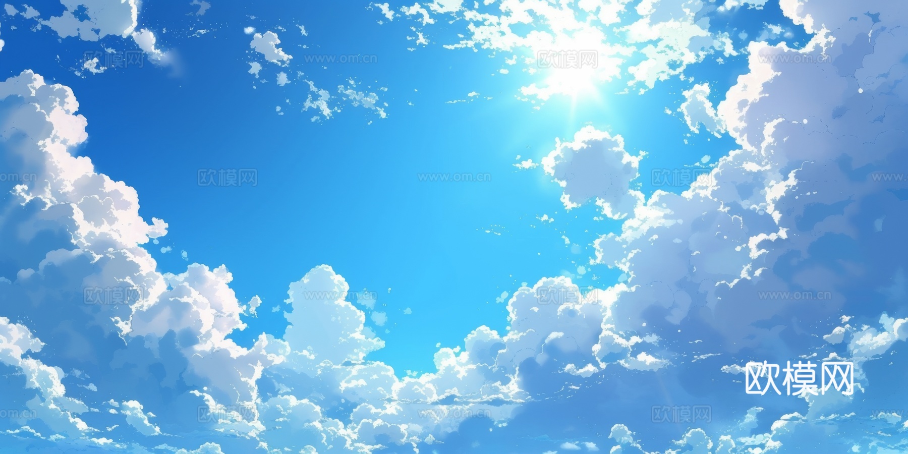 外景天空蓝天白云