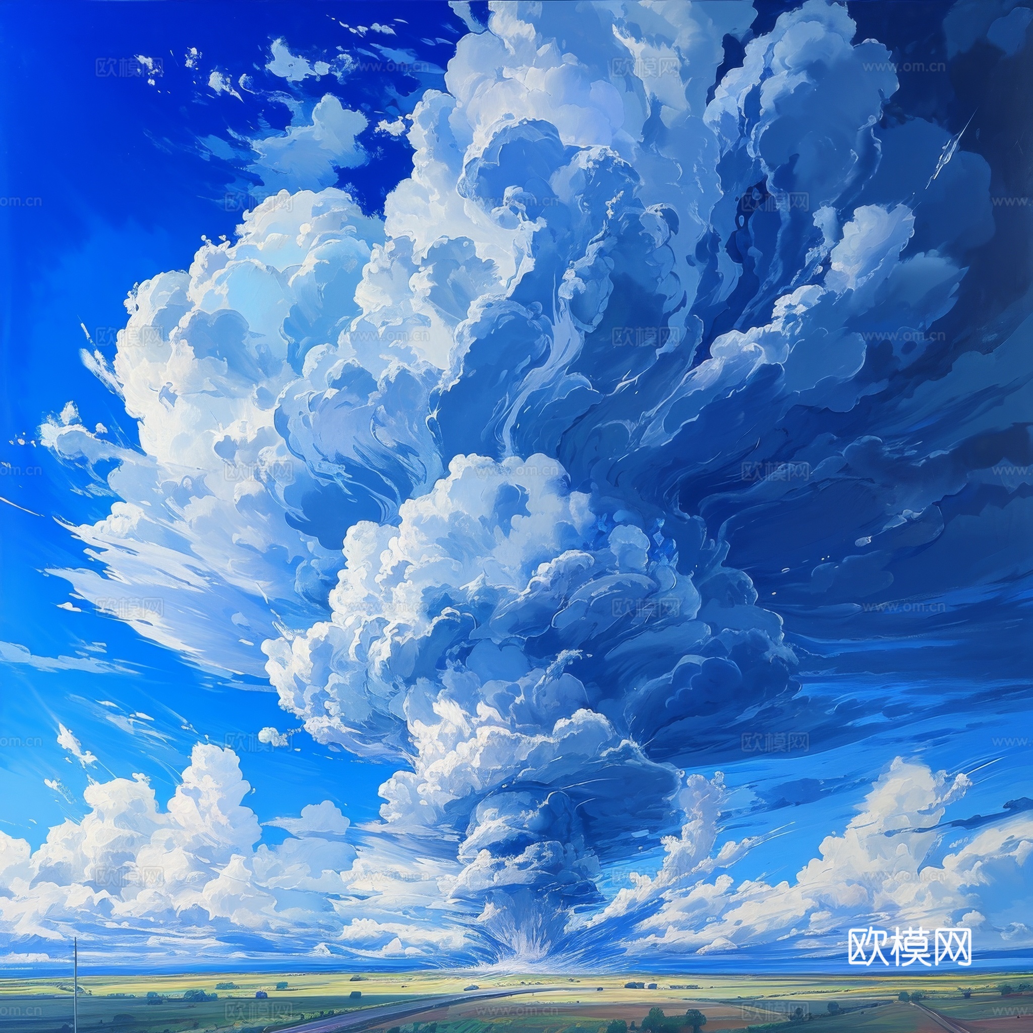 外景天空蓝天白云