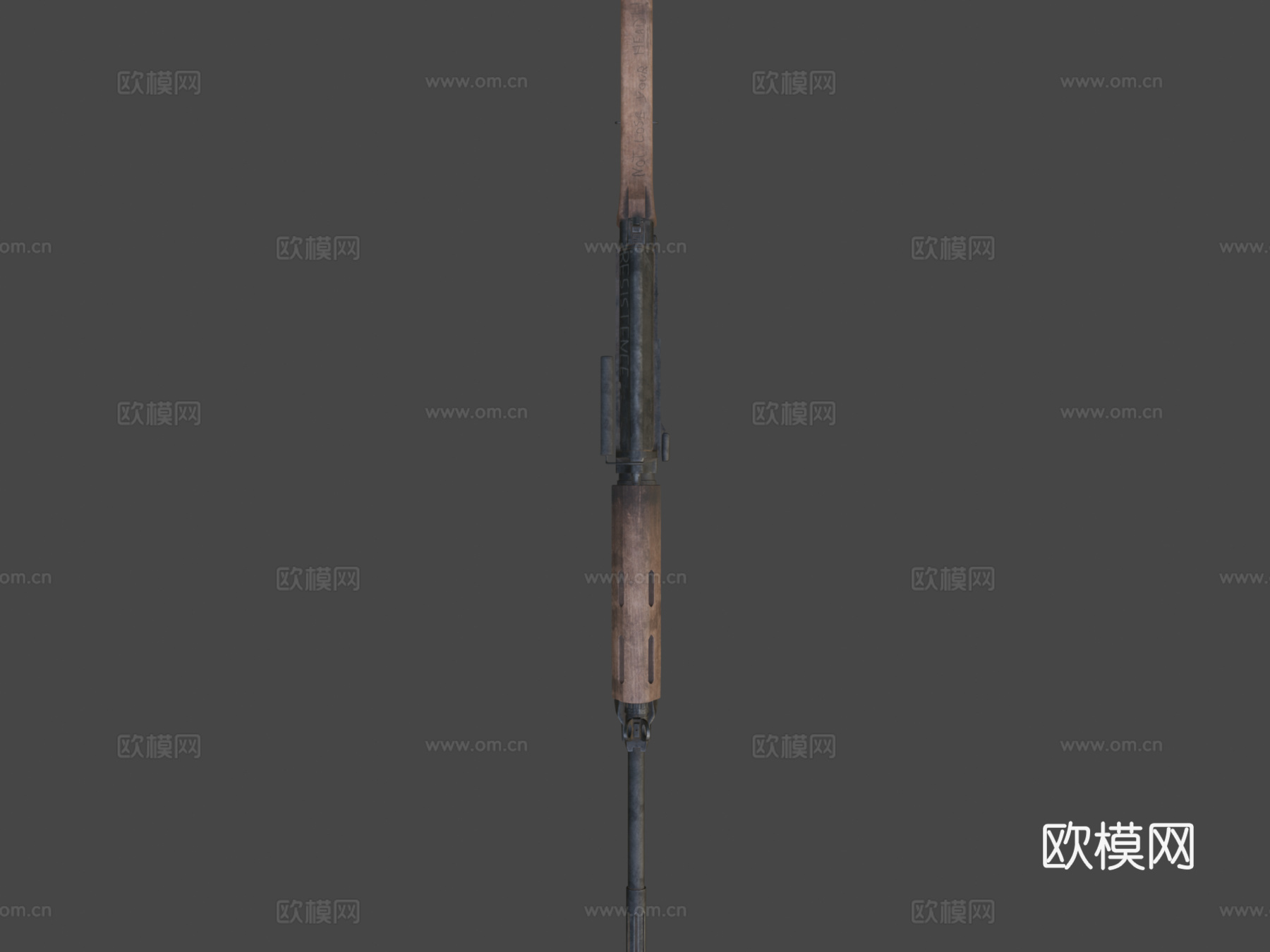 FN FAL 7.62mm辐射后末日3d模型