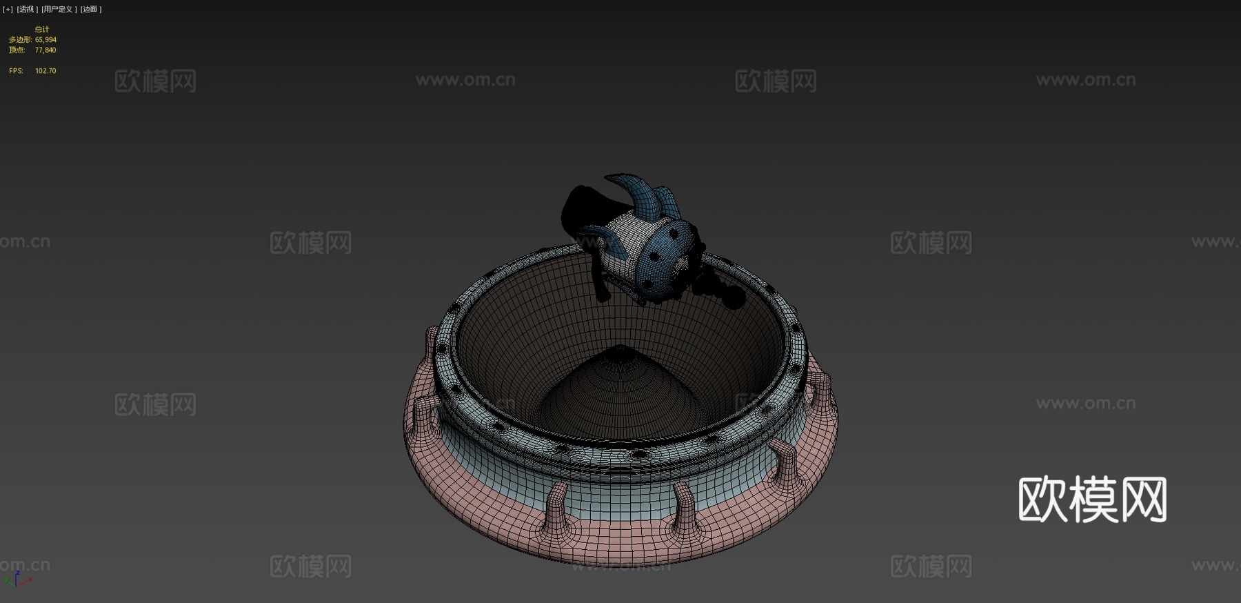 太空王牌枪3d模型