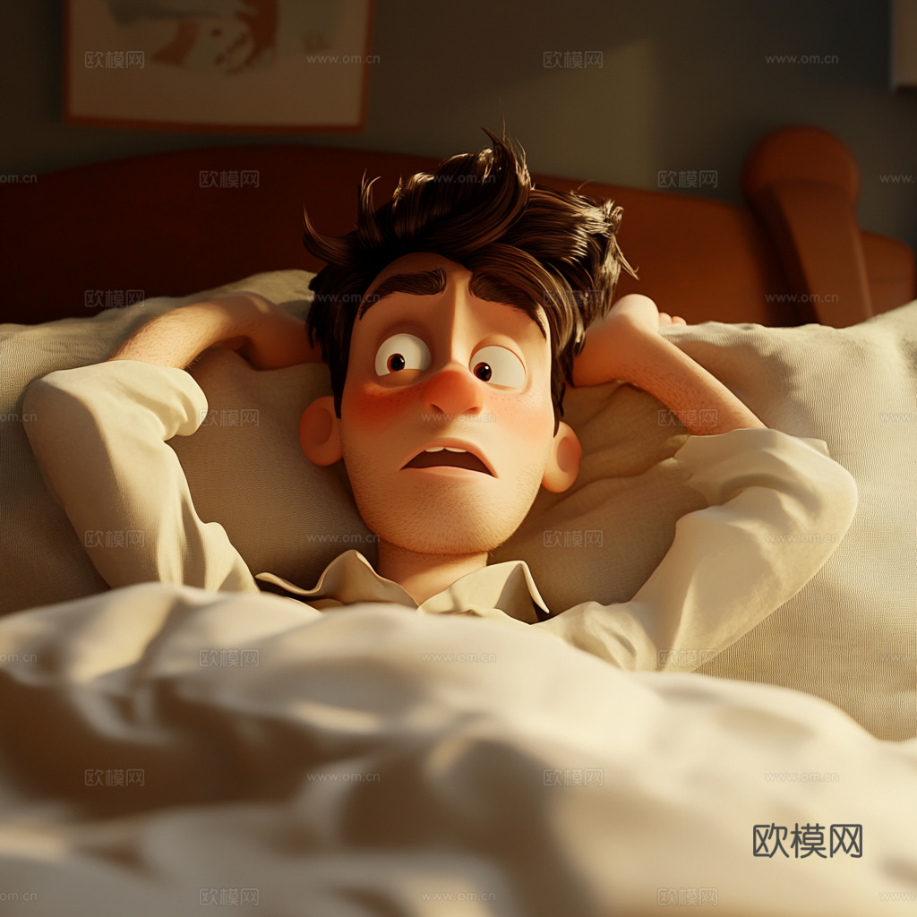 童趣卡通儿童房人物挂画下载（渲染图5）