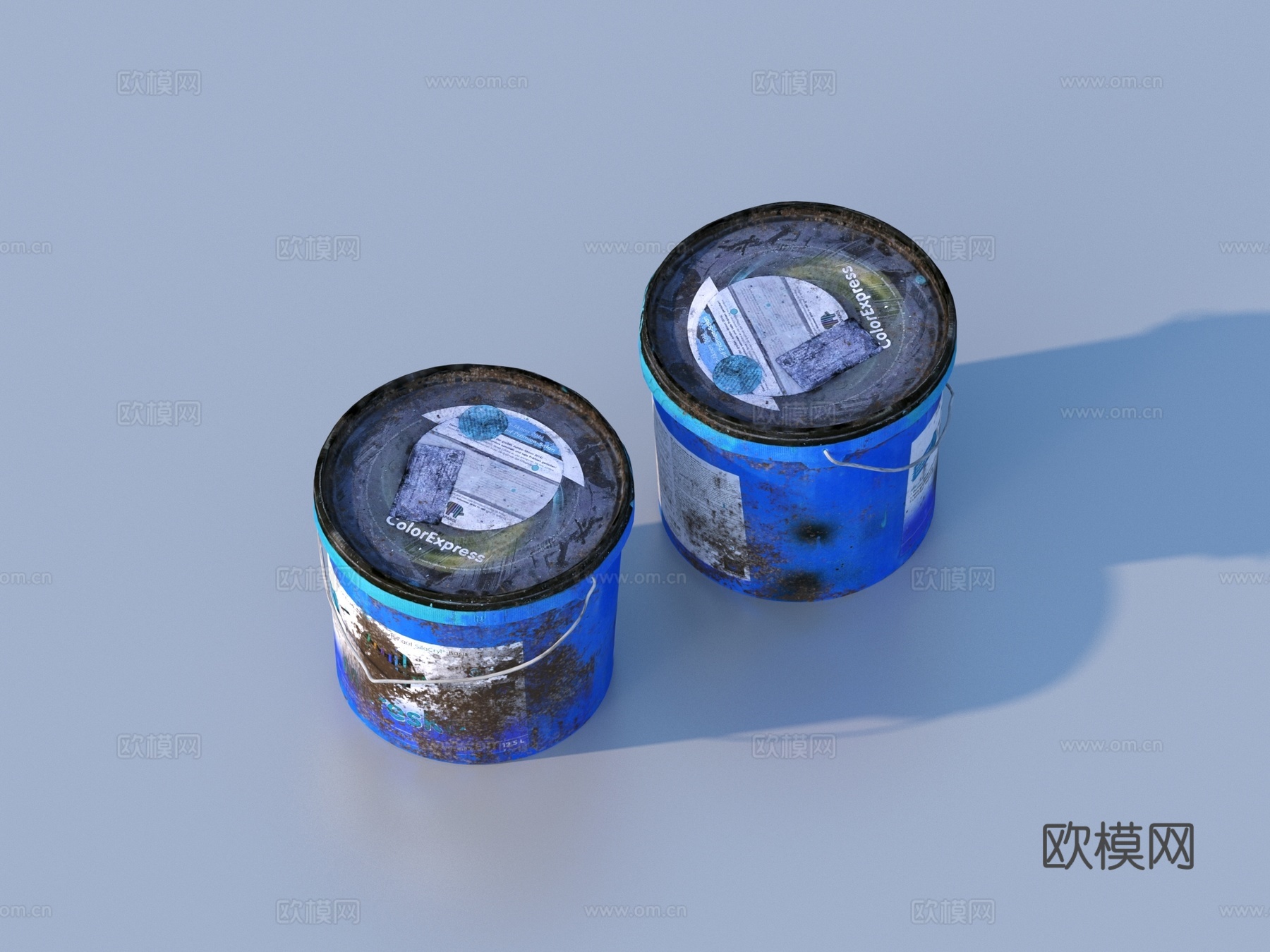 油罐 铁罐 铁桶 油桶3d模型